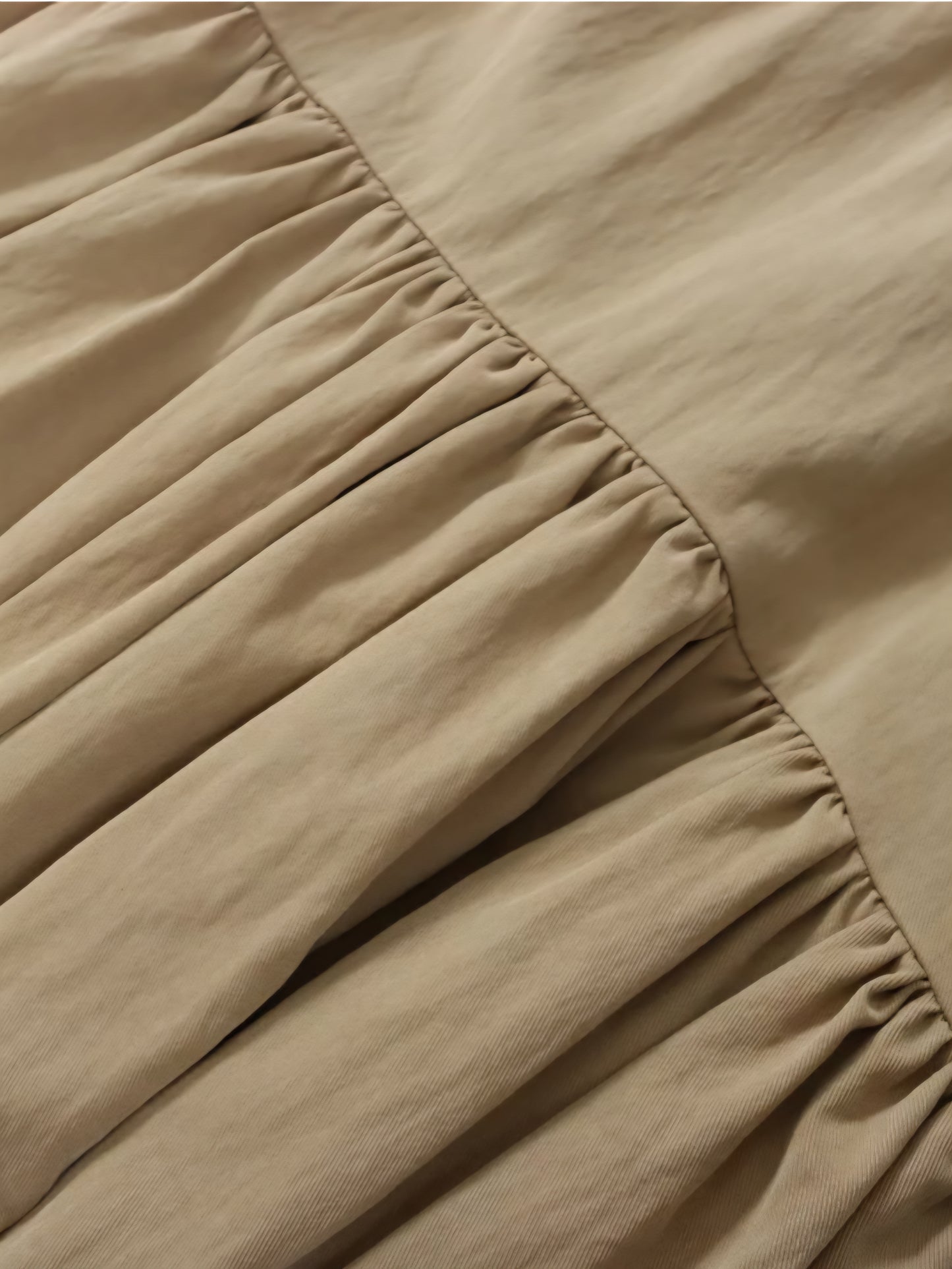 LE MELANGE　テンセルナイロンとろみギャザーイージースカート