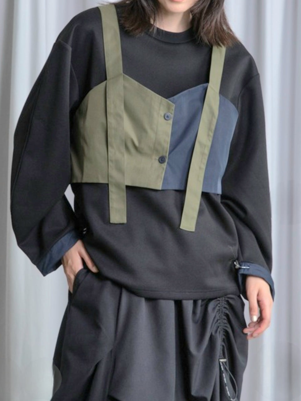 MARECHAL TERRE ビスチェドッキングポンチプルオーバー