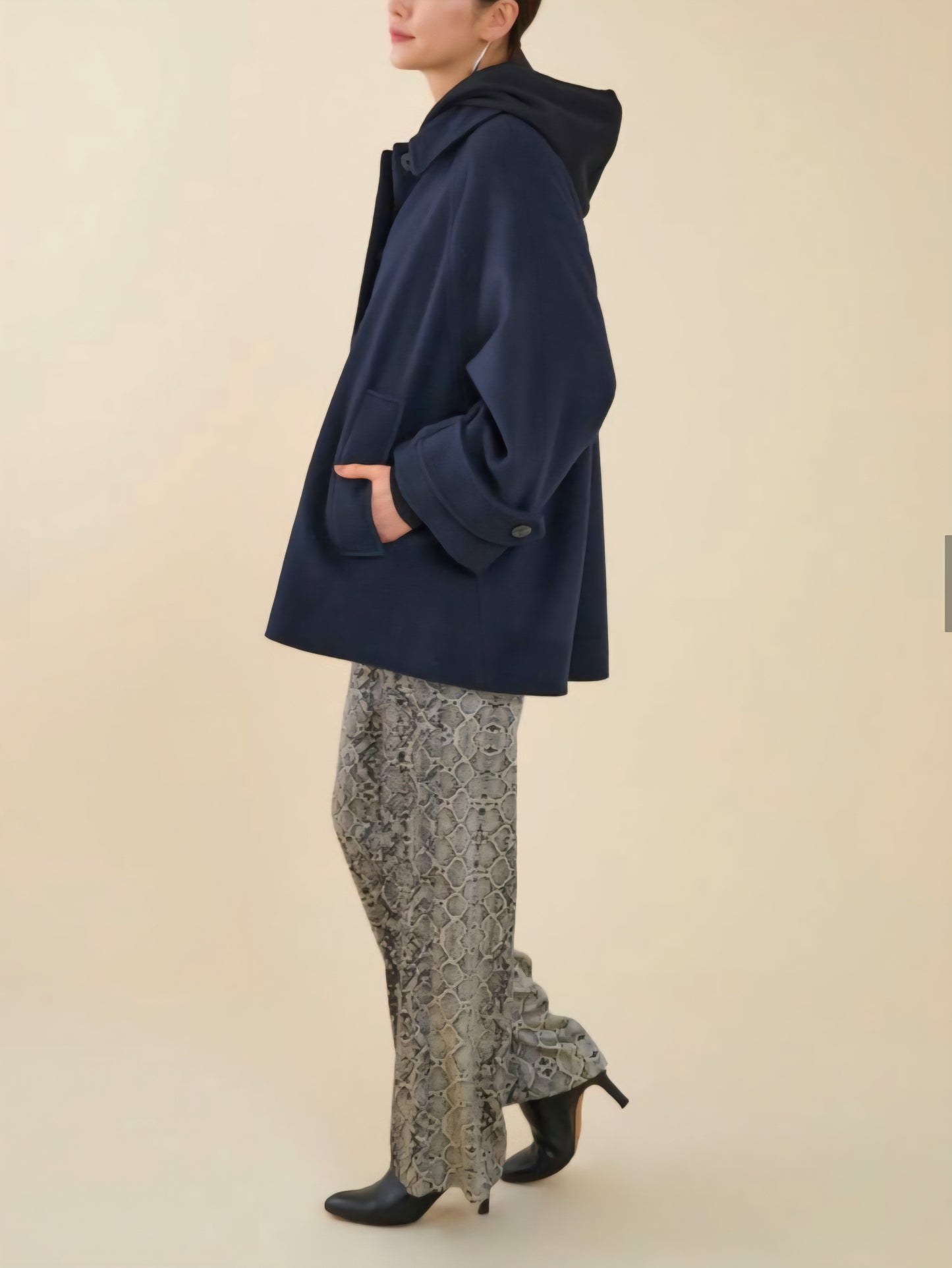 marmors　ウールビーバーテントラインショートコート