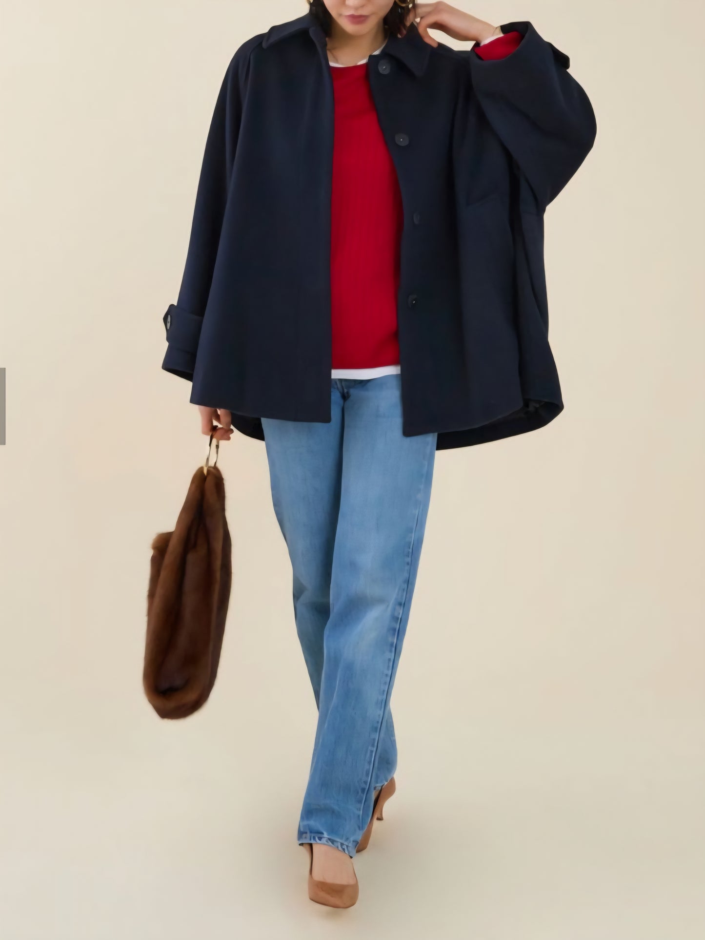 marmors　ウールビーバーテントラインショートコート