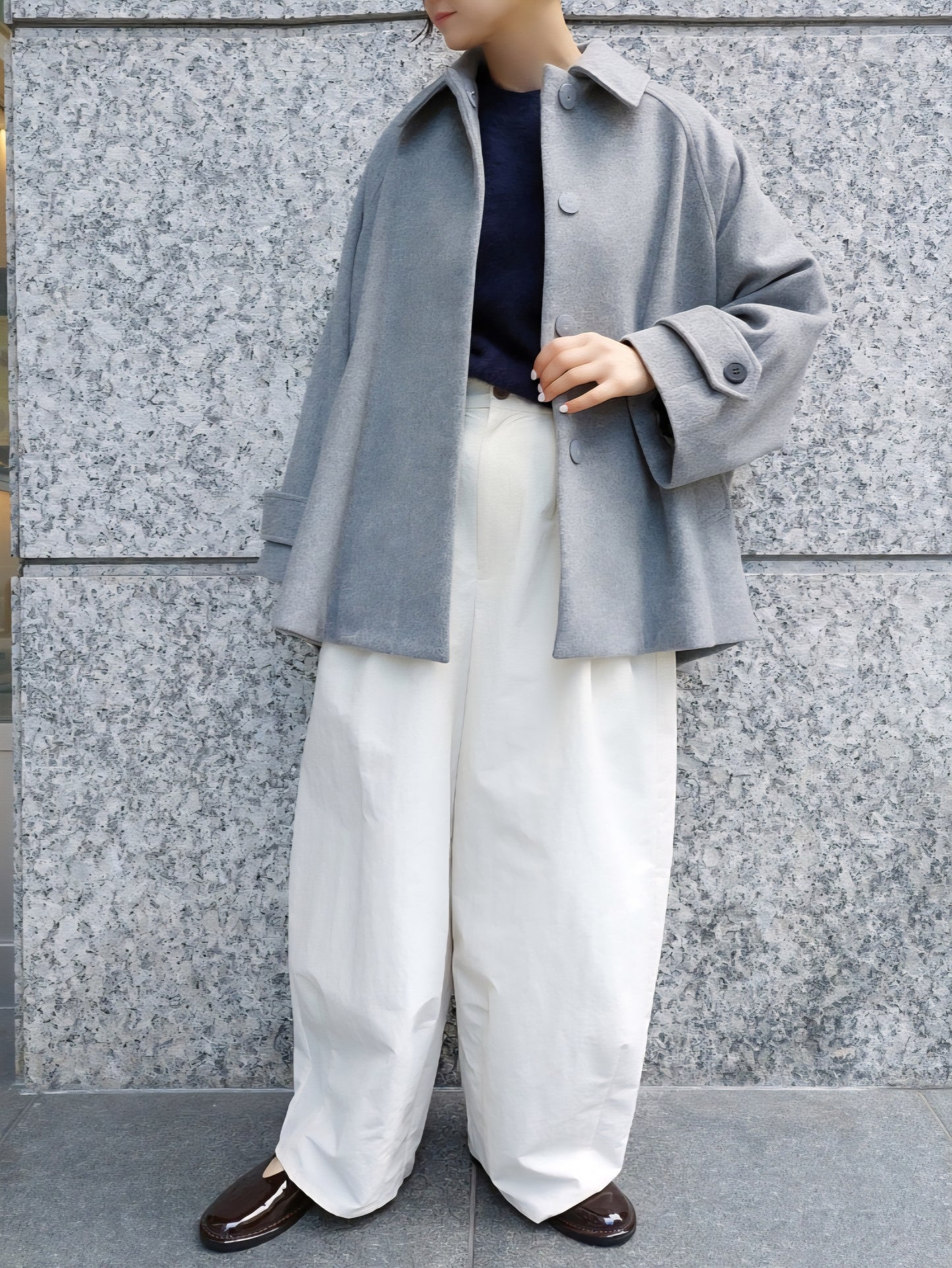 marmors　ウールビーバーテントラインショートコート