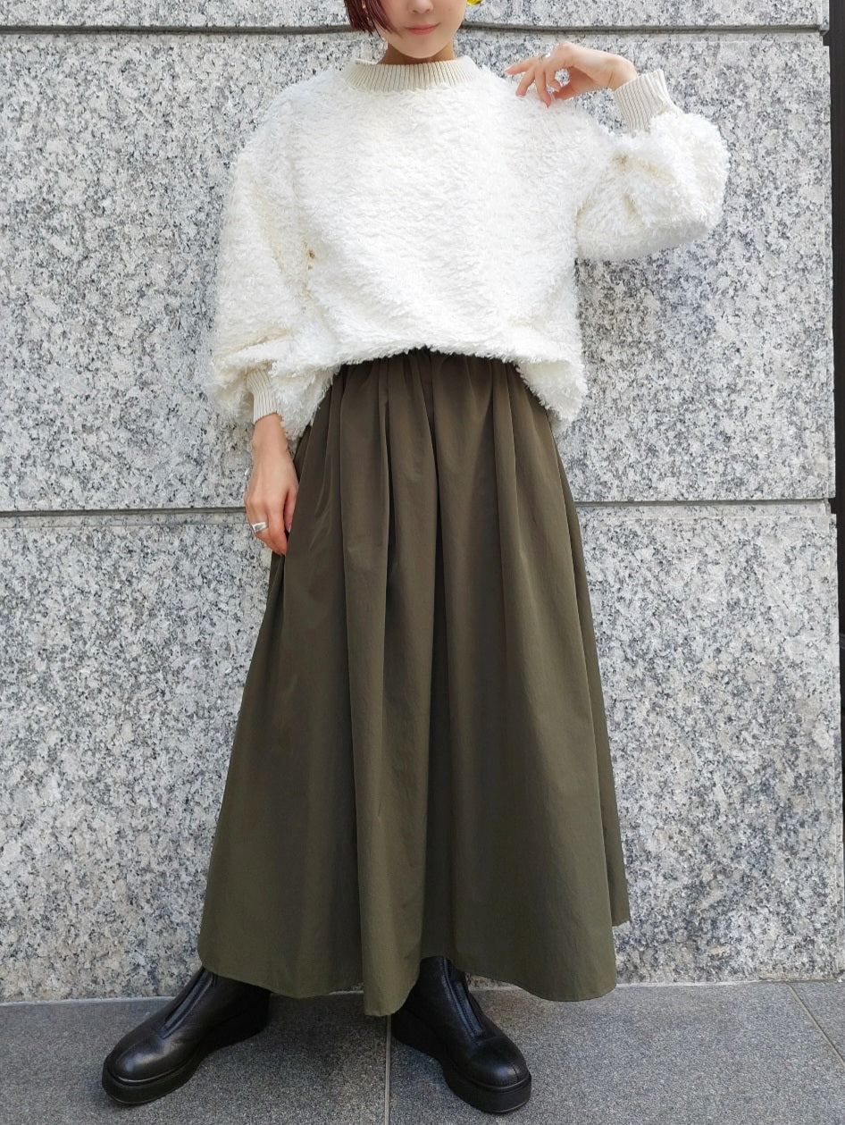 STELLA CIFFON プードルカットジャガードブラウス