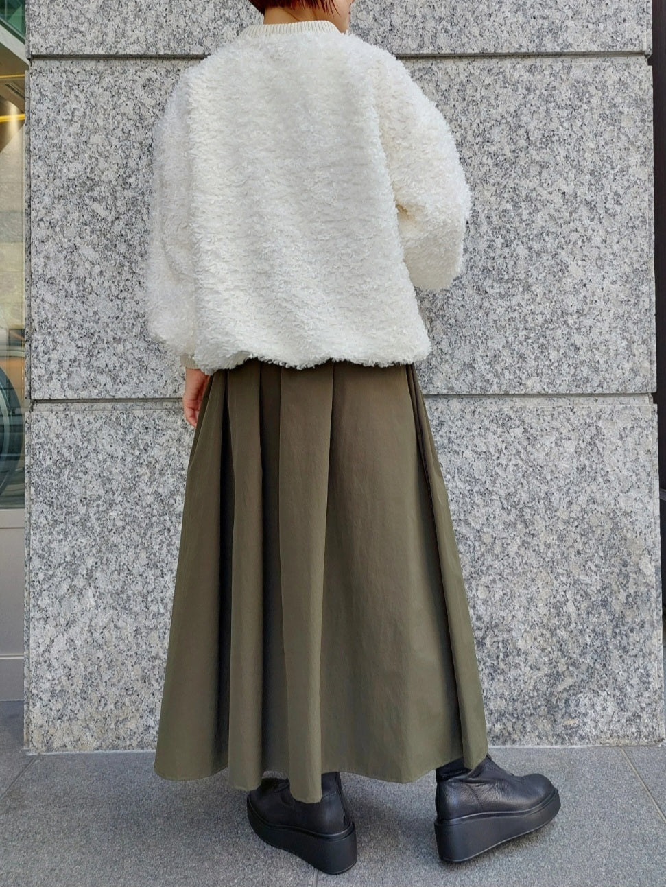 STELLA CIFFON プードルカットジャガードブラウス