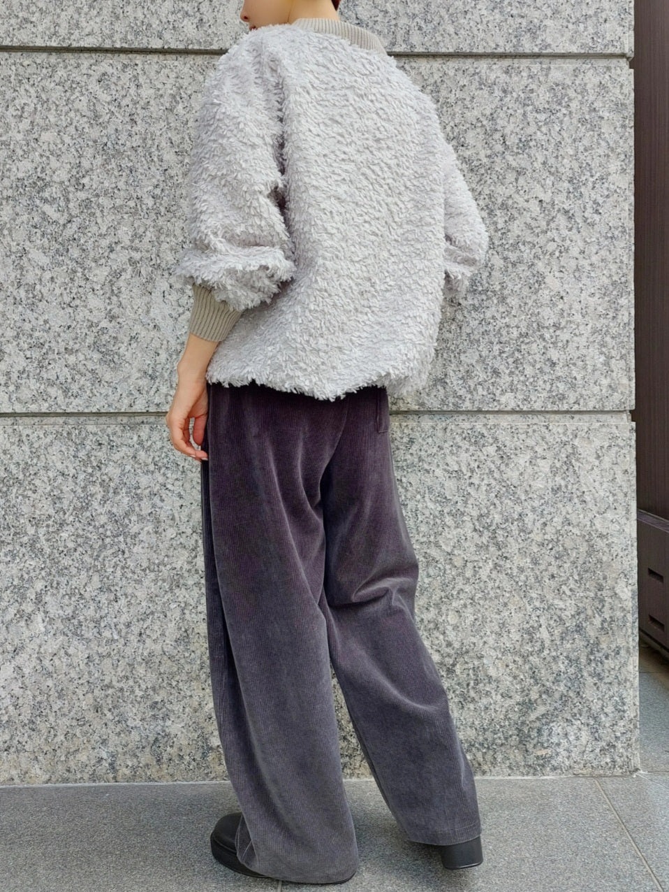 STELLA CIFFON プードルカットジャガードブラウス