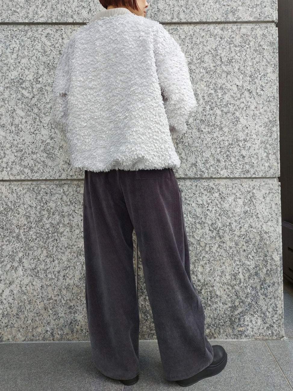 STELLA CIFFON プードルカットジャガードブラウス