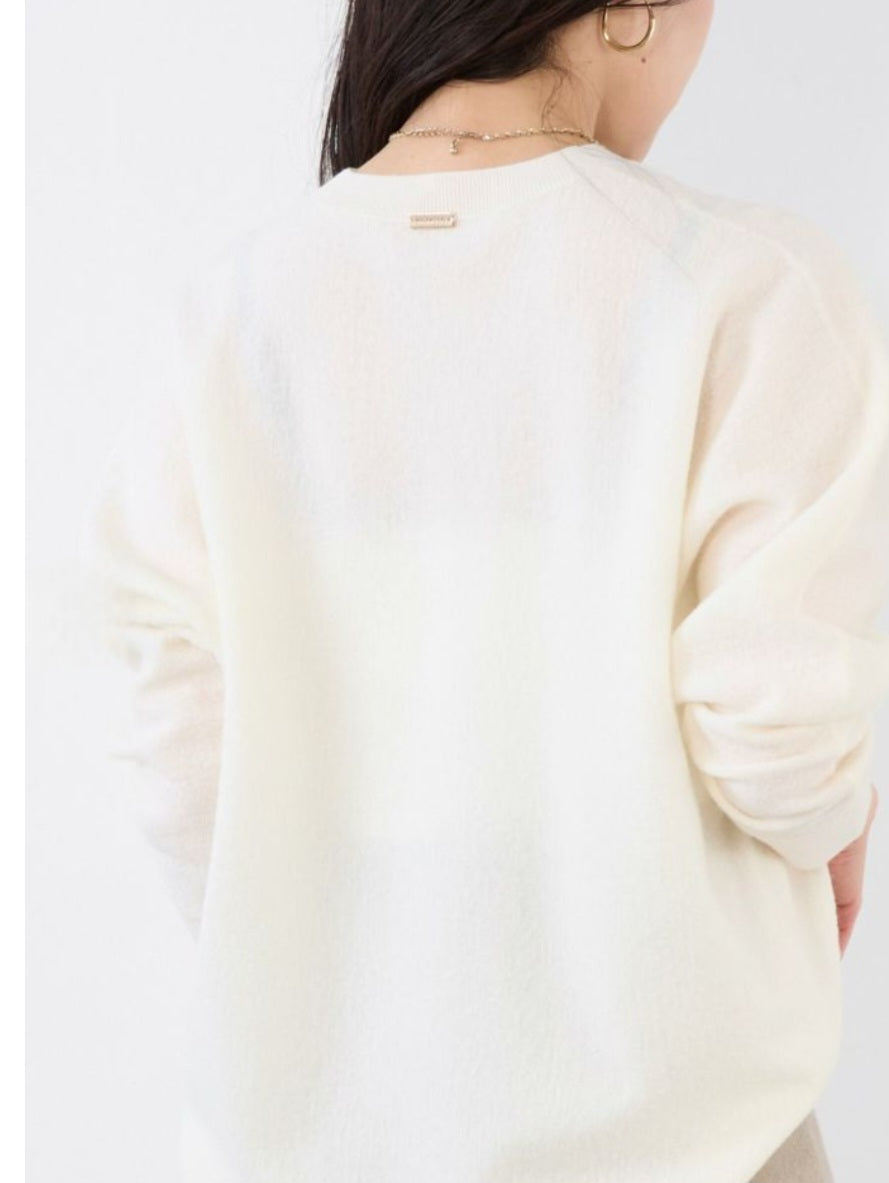 MICA&DEAL ウールブークレドルマンスリーブプルオーバー