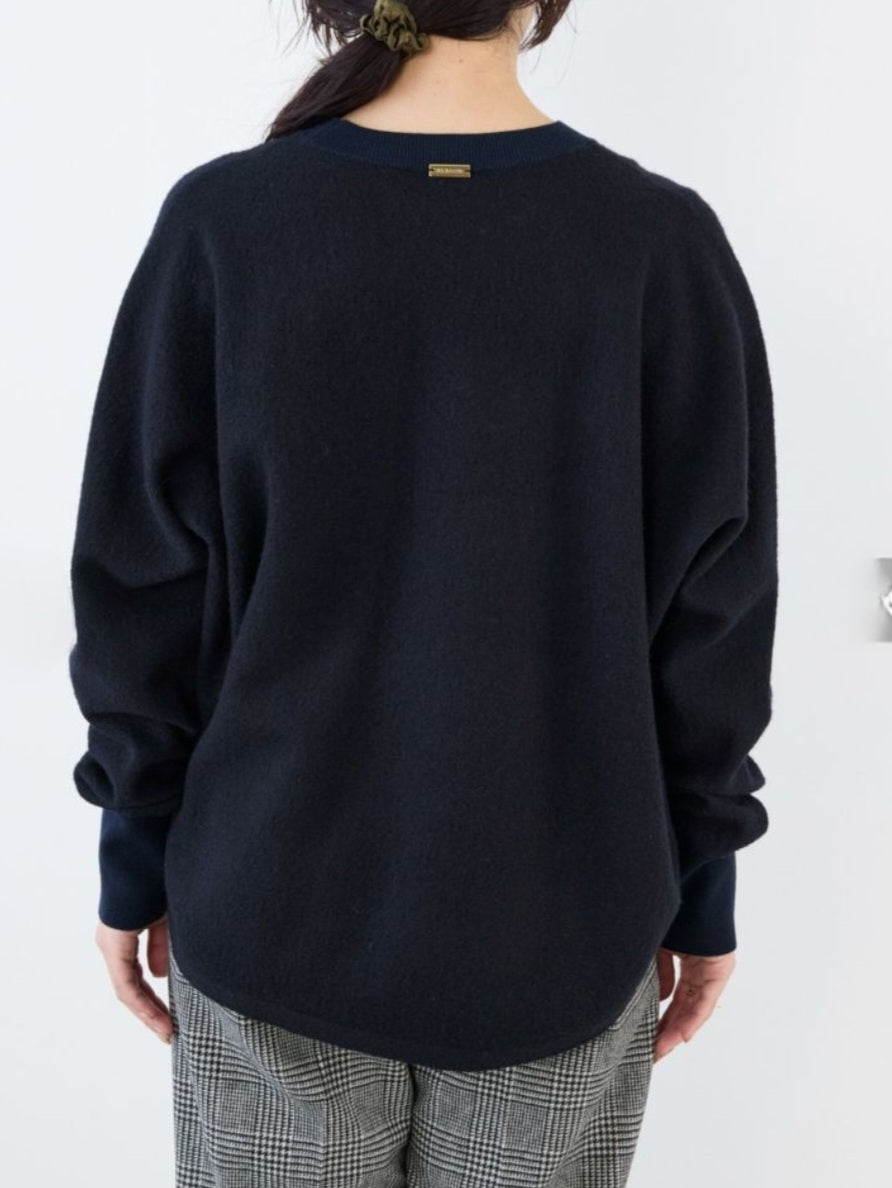 MICA&DEAL ウールブークレドルマンスリーブプルオーバー