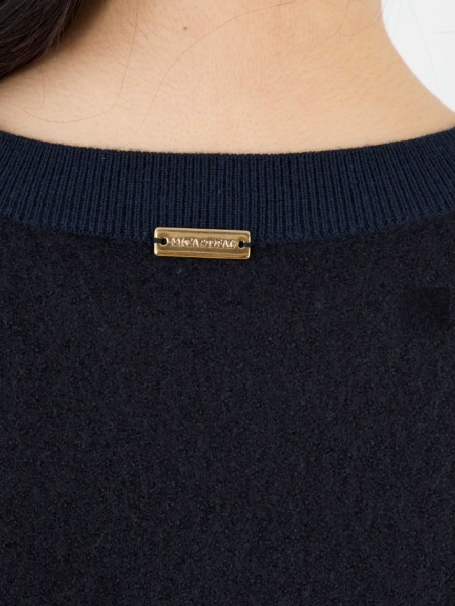 MICA&DEAL ウールブークレドルマンスリーブプルオーバー