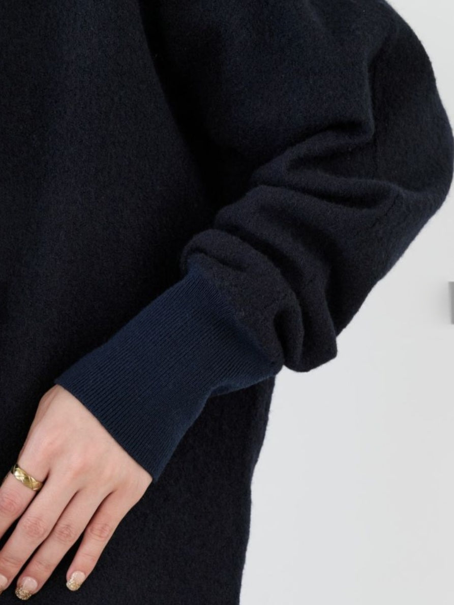 MICA&DEAL ウールブークレドルマンスリーブプルオーバー