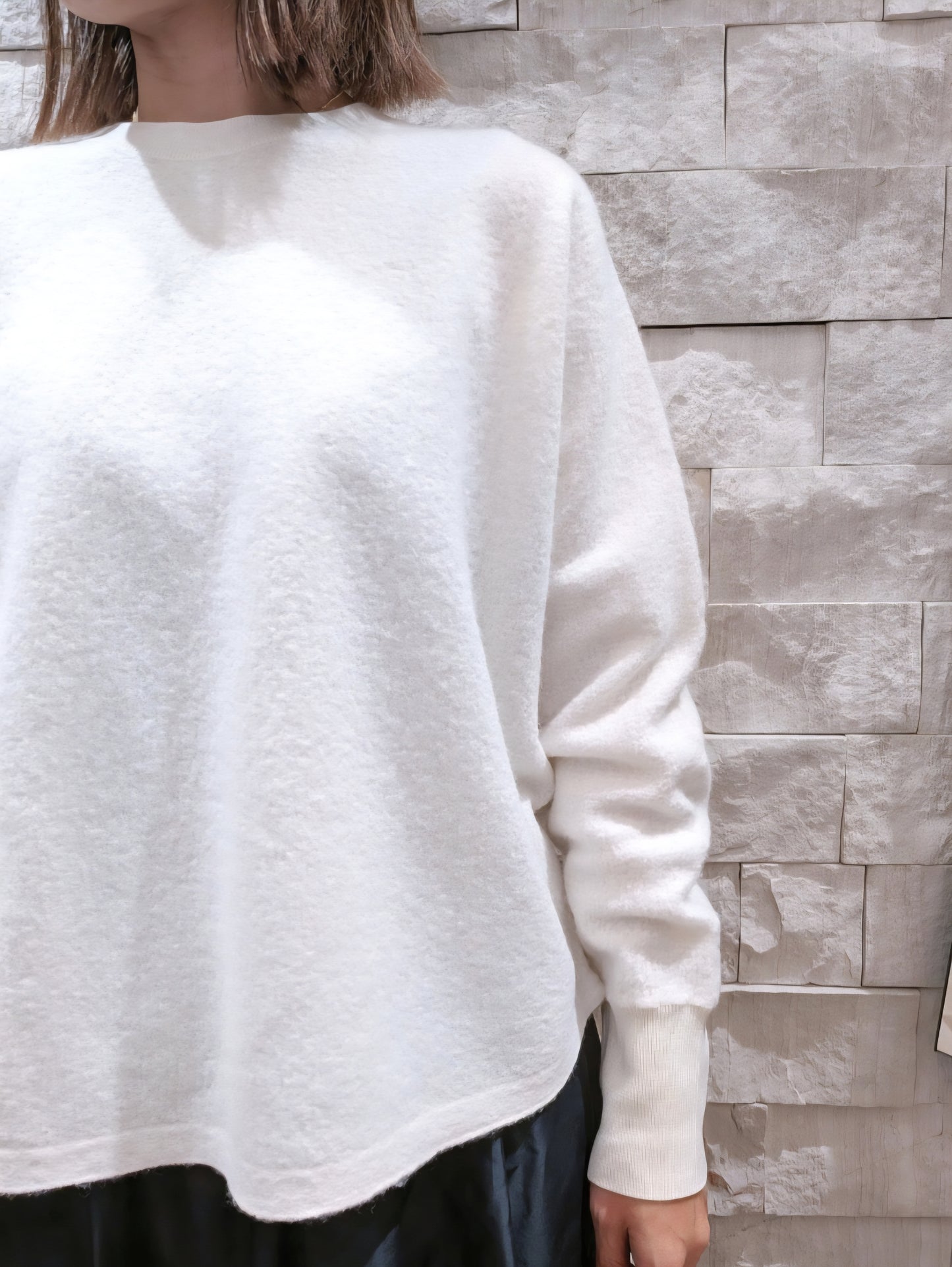 MICA&DEAL ウールブークレドルマンスリーブプルオーバー