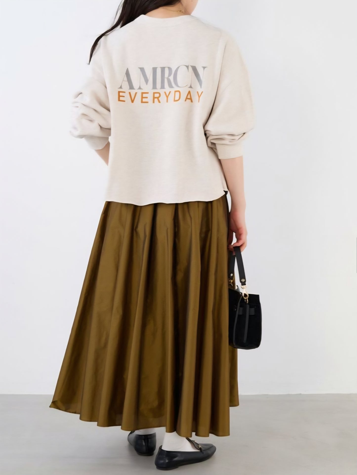 MICA&DEAL タックギャザータフタスカート