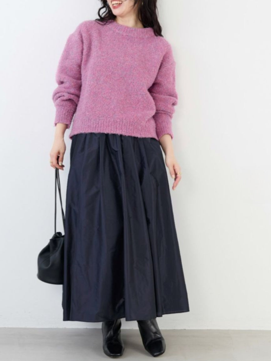 MICA&DEAL タックギャザータフタスカート