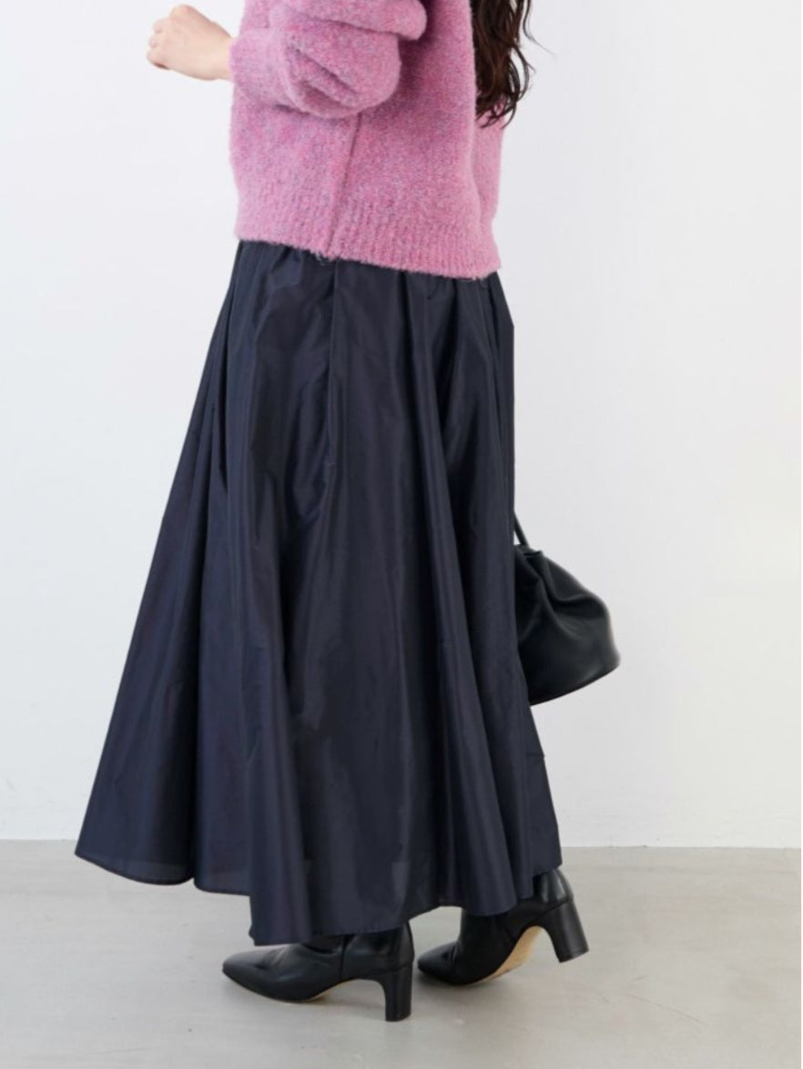 MICA&DEAL タックギャザータフタスカート