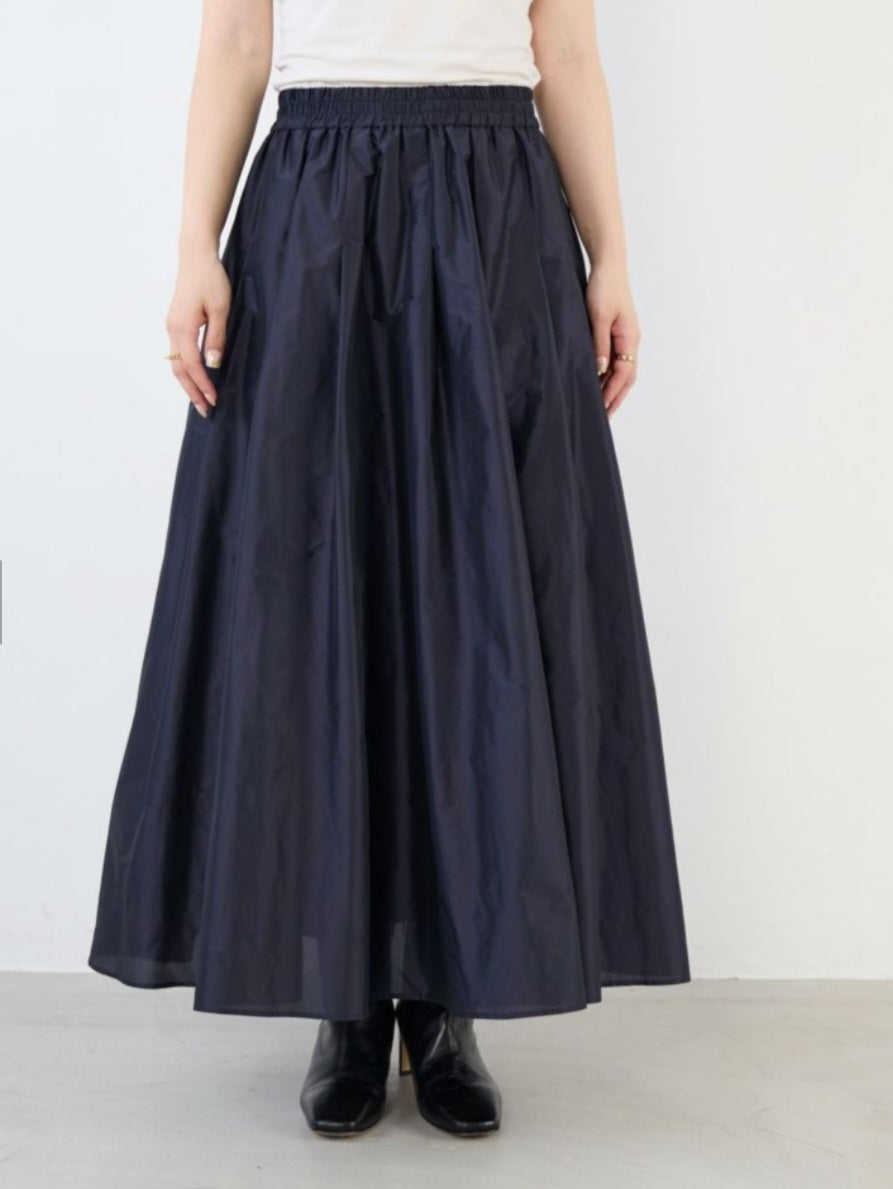 MICA&DEAL タックギャザータフタスカート