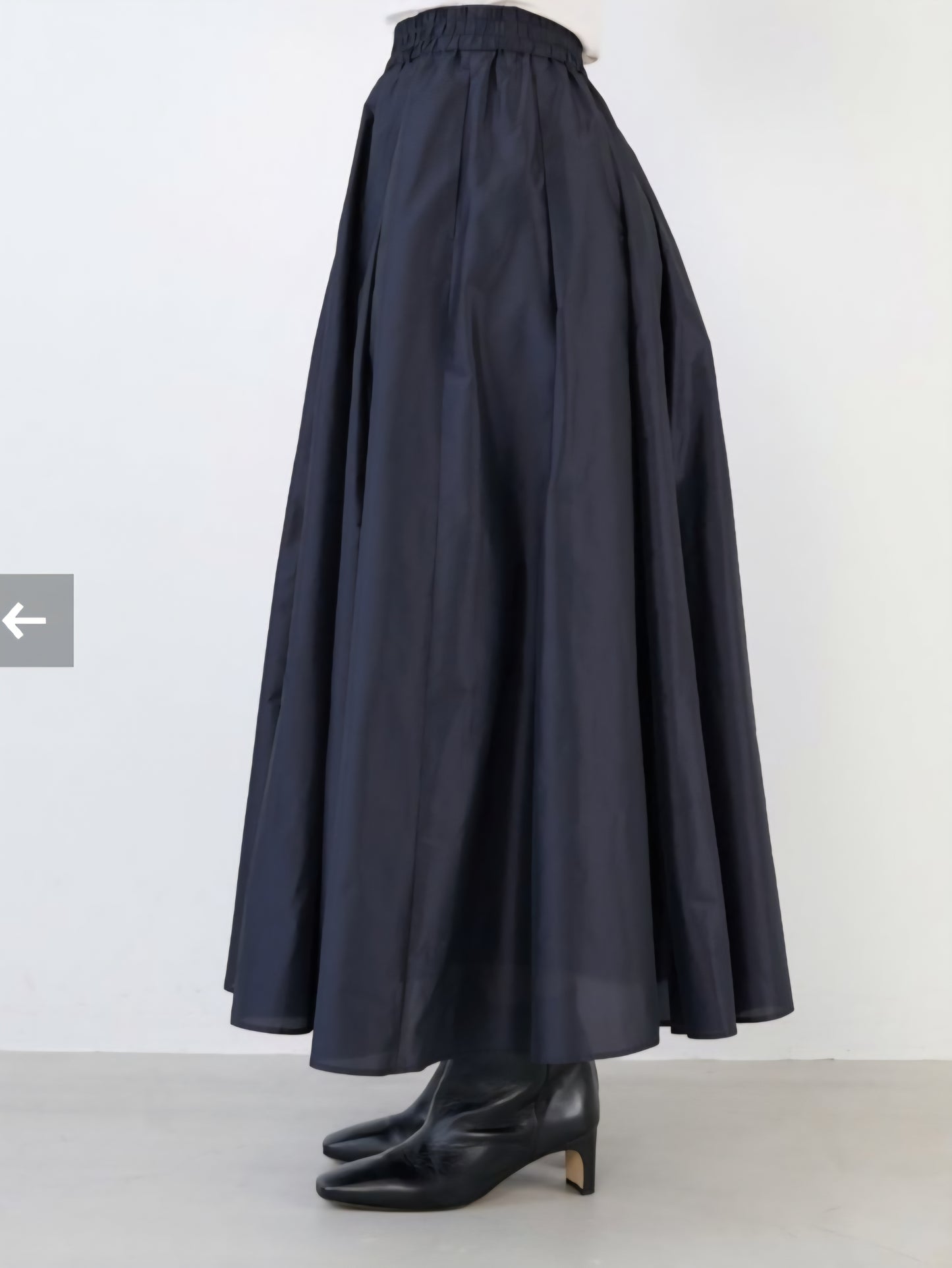 MICA&DEAL タックギャザータフタスカート