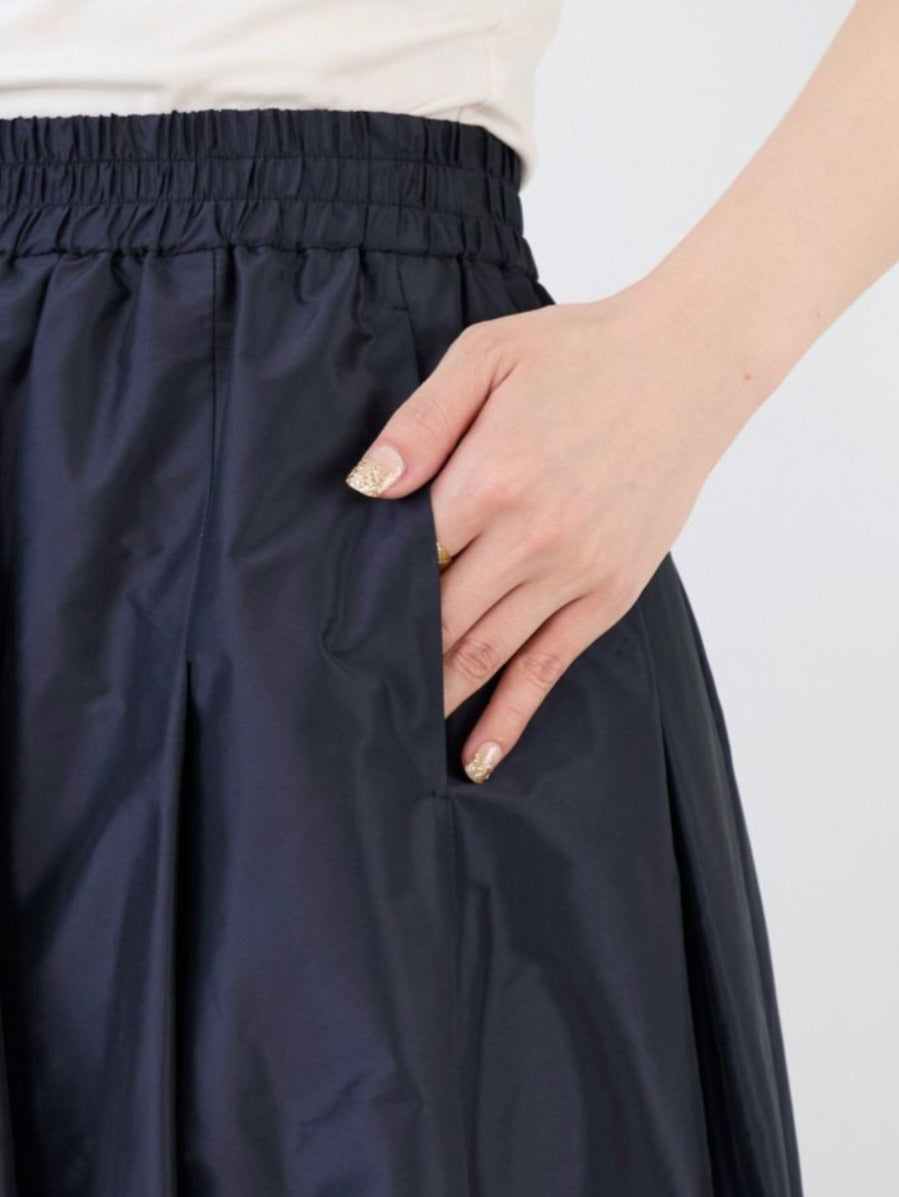 MICA&DEAL タックギャザータフタスカート