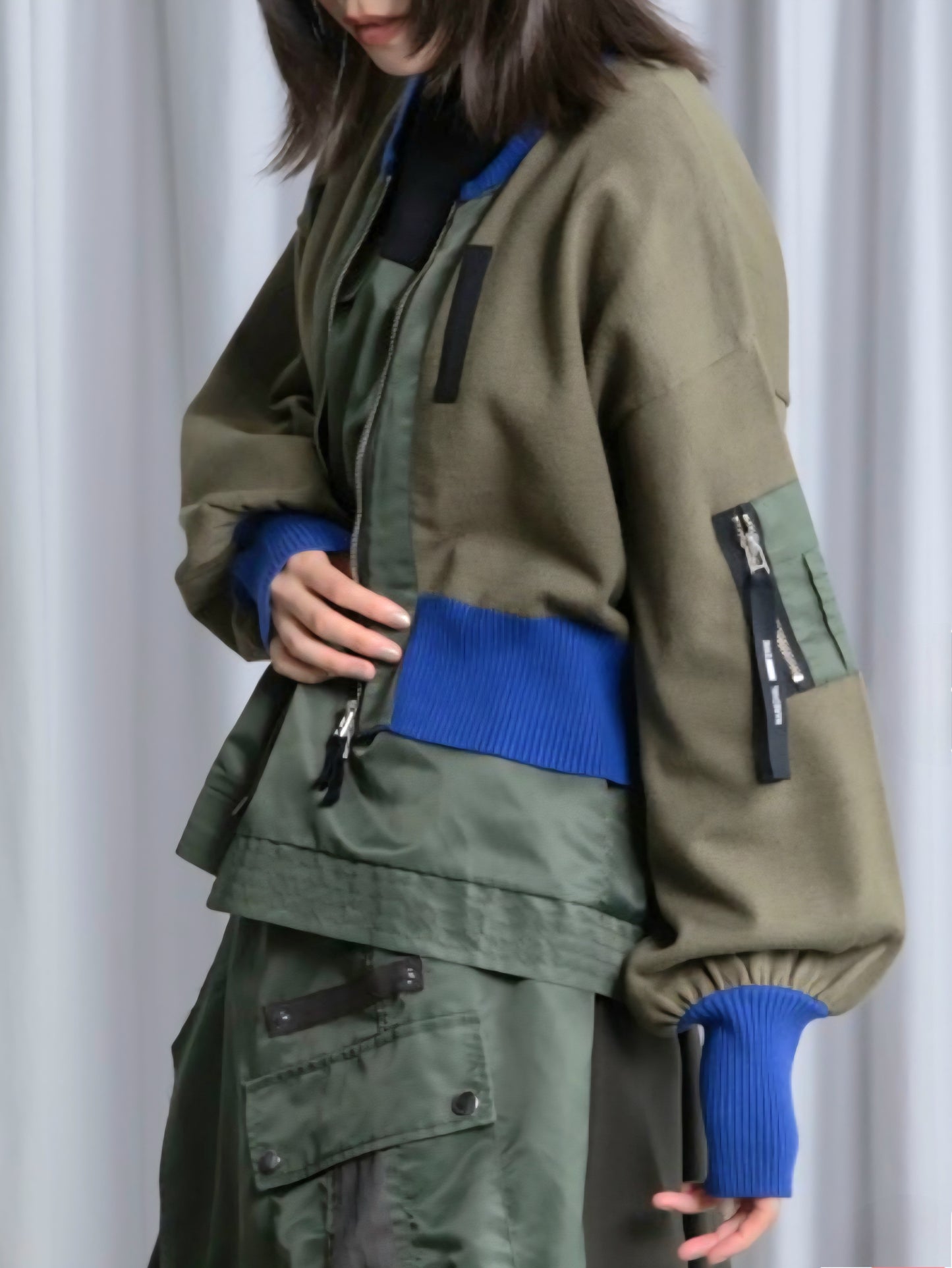 MARECHAL TERRE ミリタリーショートカーディガン