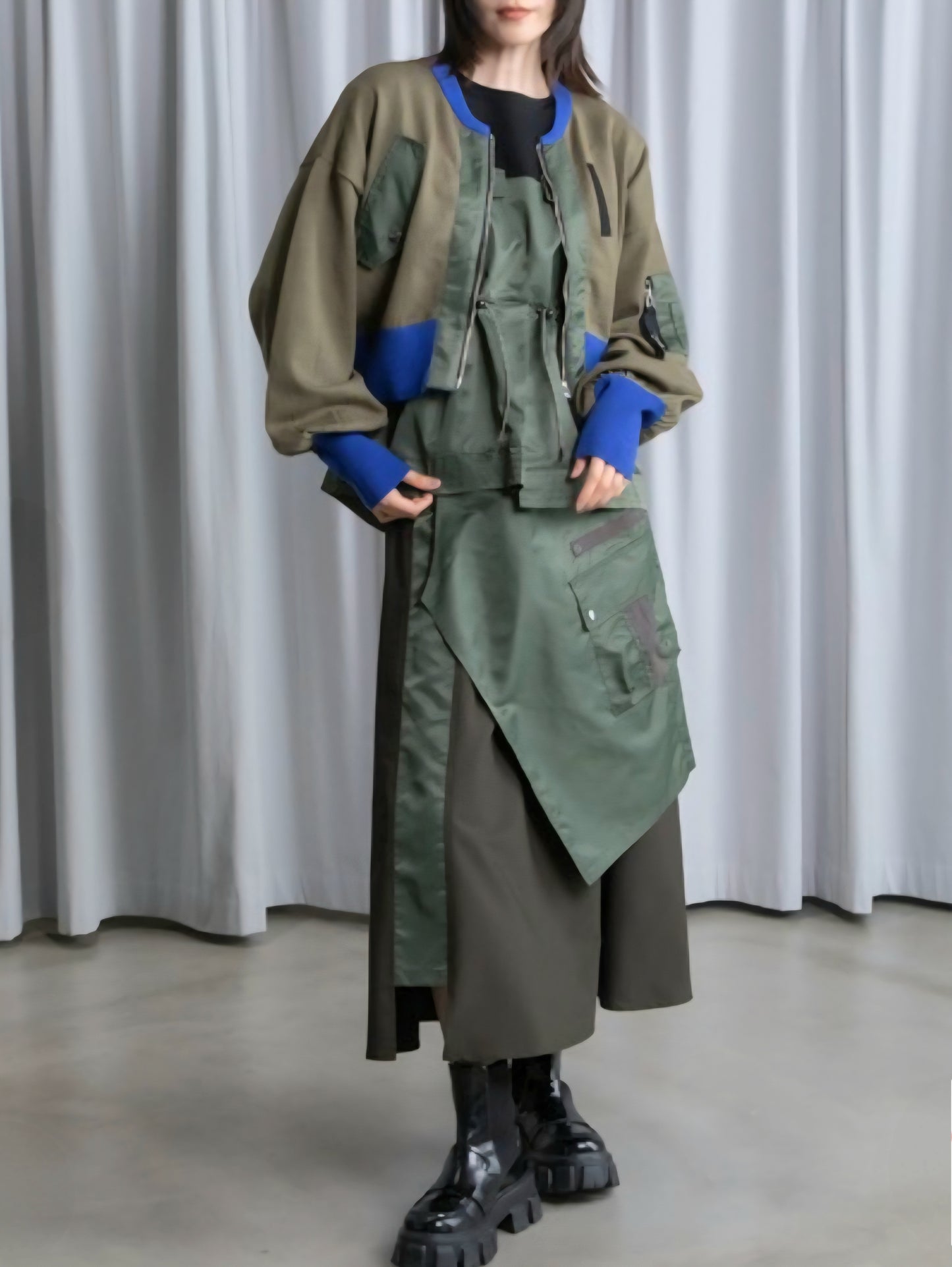 MARECHAL TERRE ミリタリーショートカーディガン