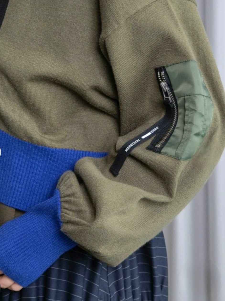 MARECHAL TERRE ミリタリーショートカーディガン