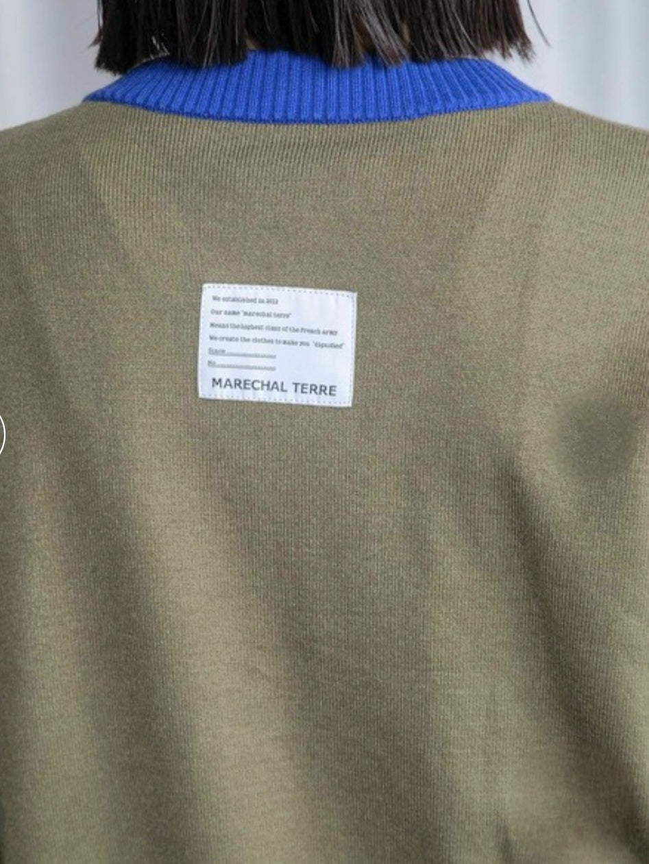 MARECHAL TERRE ミリタリーショートカーディガン