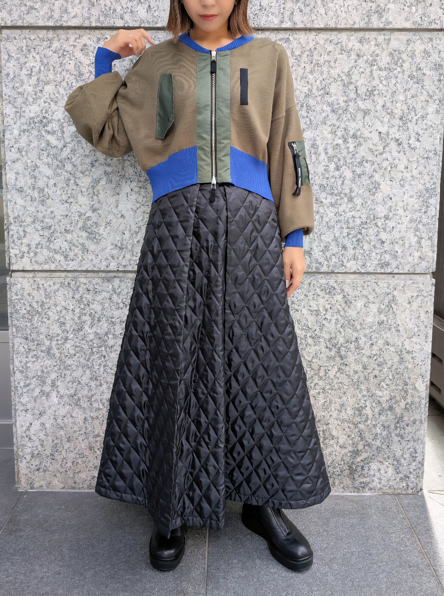 MARECHAL TERRE ミリタリーショートカーディガン