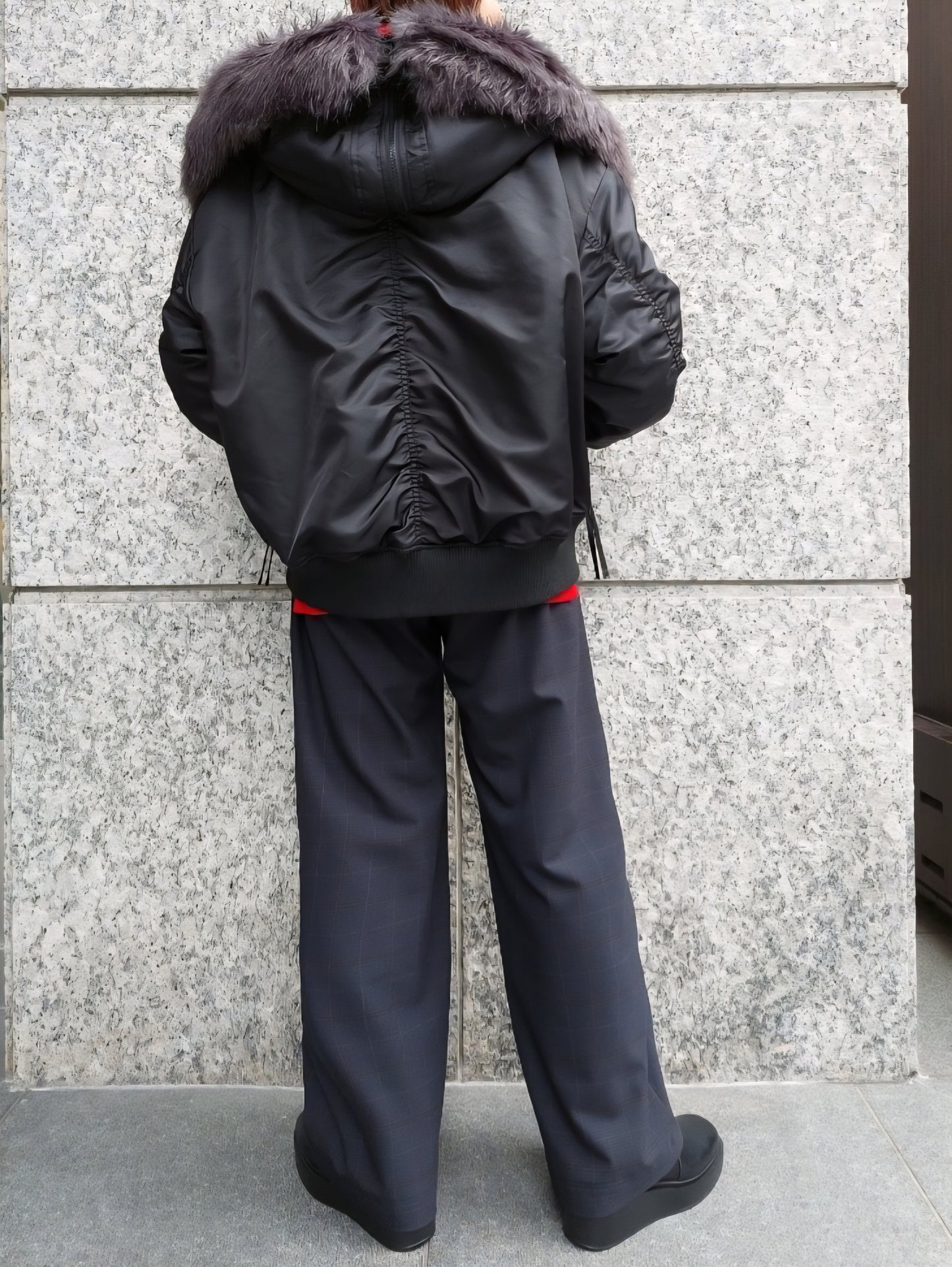 RISLEY　BIGフーディ中綿MA-1ブルゾン