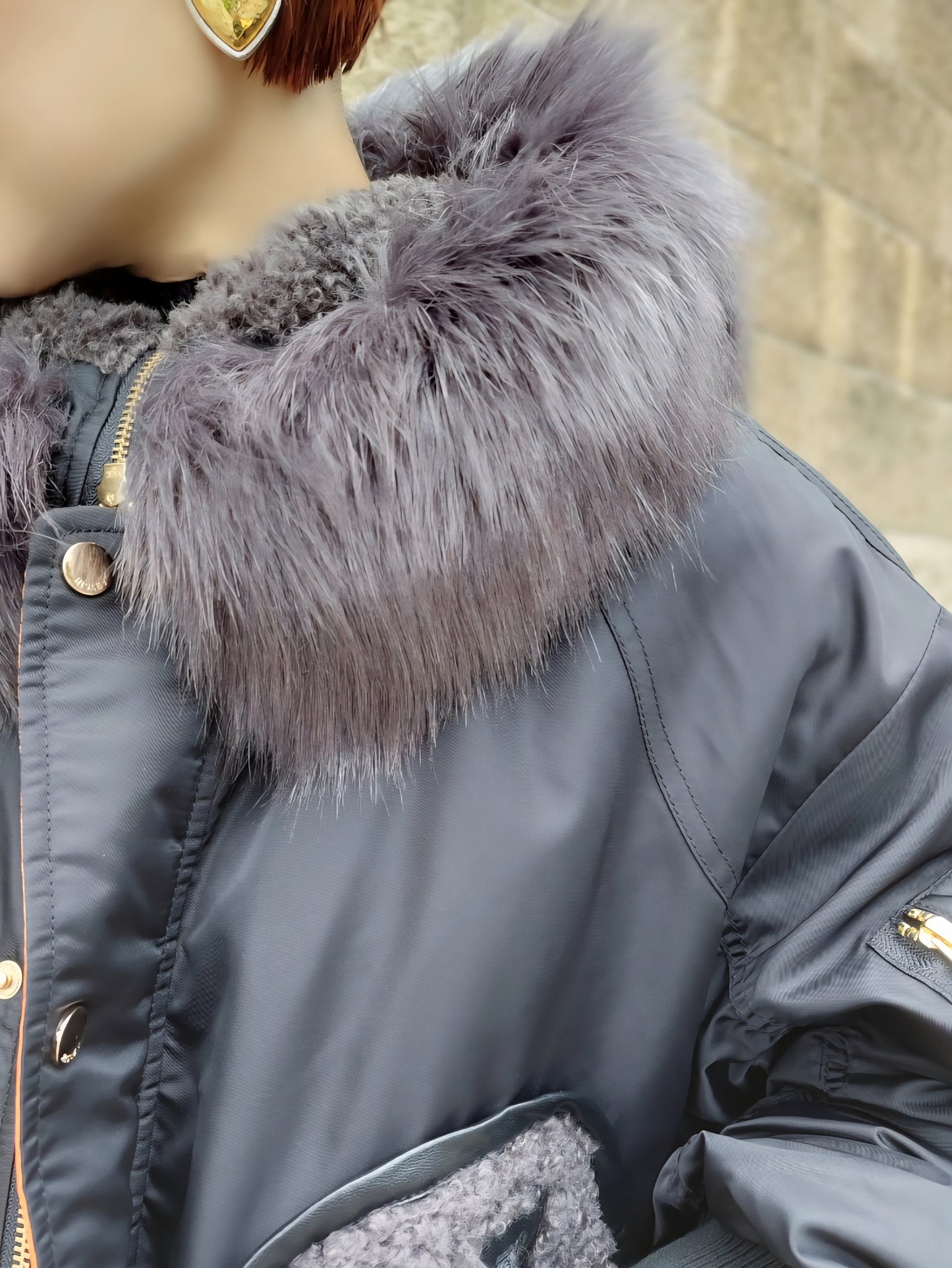 RISLEY　BIGフーディ中綿MA-1ブルゾン