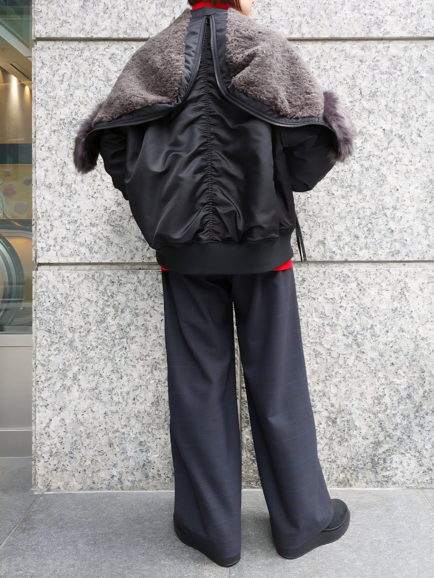 RISLEY　BIGフーディ中綿MA-1ブルゾン