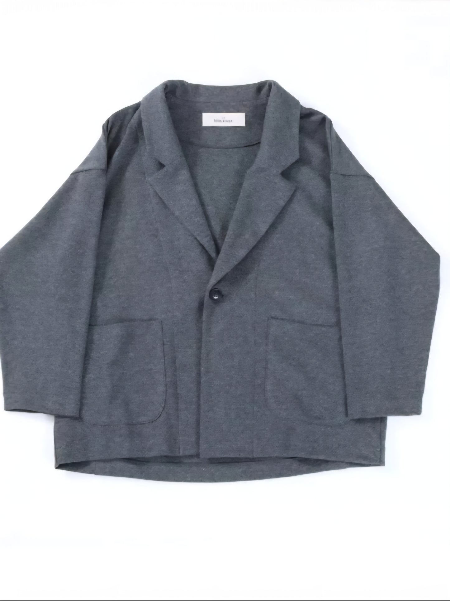LE MELANGE　ウールコットンジャージコクーンテーラードジャケット
