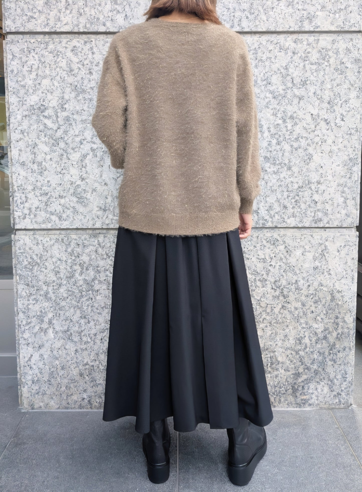 TORRAZZO DONNA　ラメフリンジシャギーもちもちニット