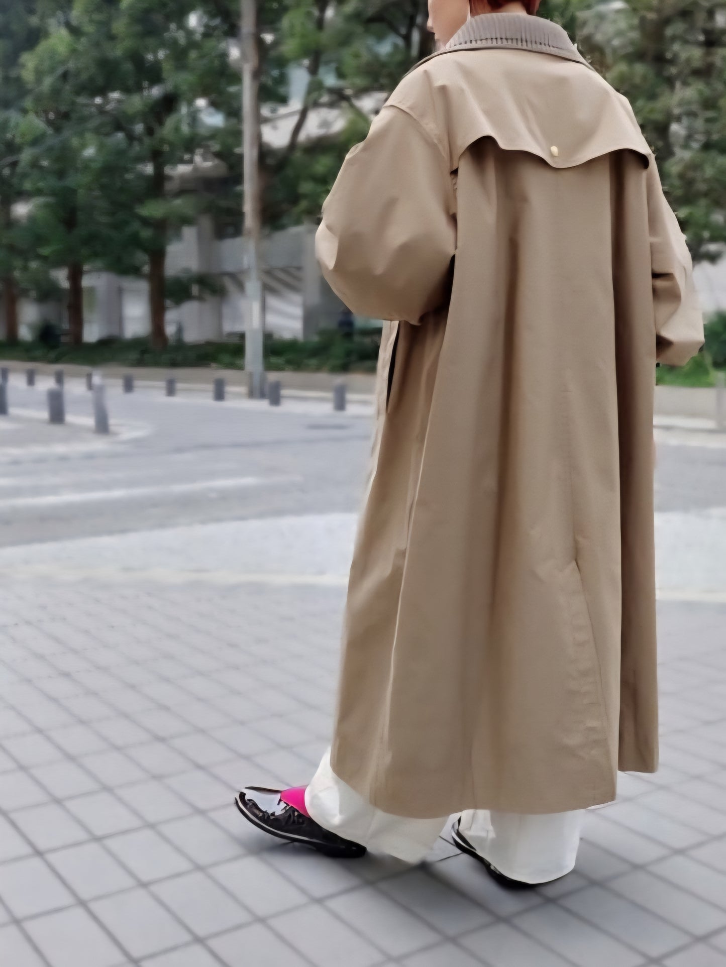 1％　BIGリブ中綿ツイルコート