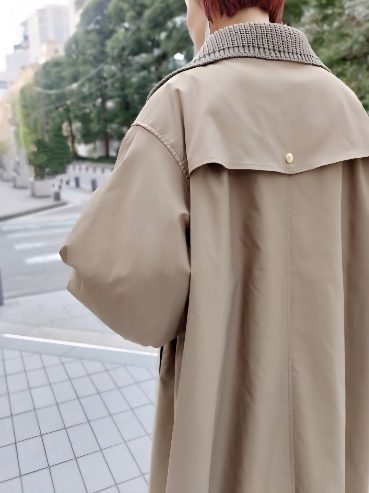 1％　BIGリブ中綿ツイルコート