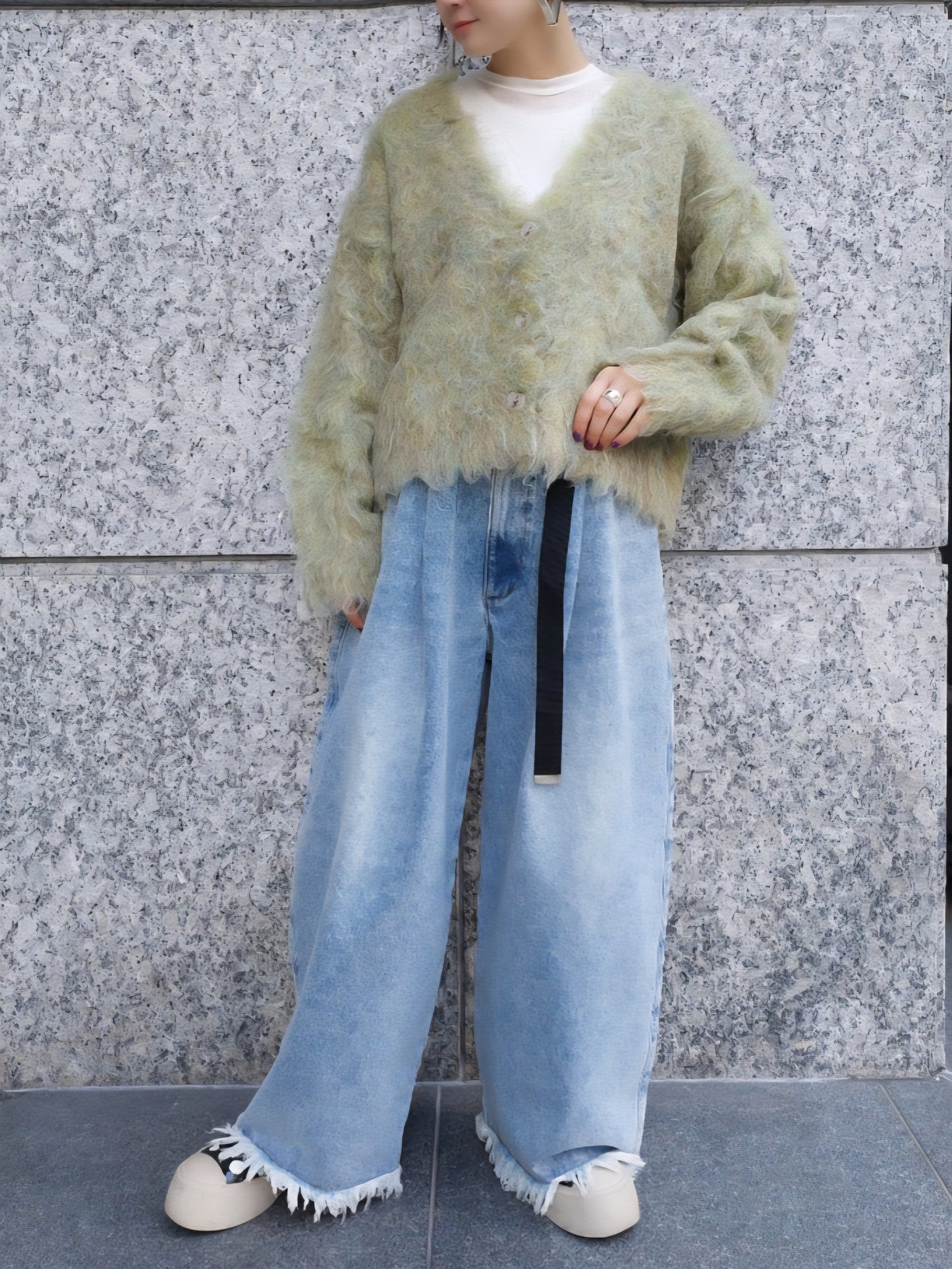 PASSIONE　ふわふわシャギールーズカーディガン