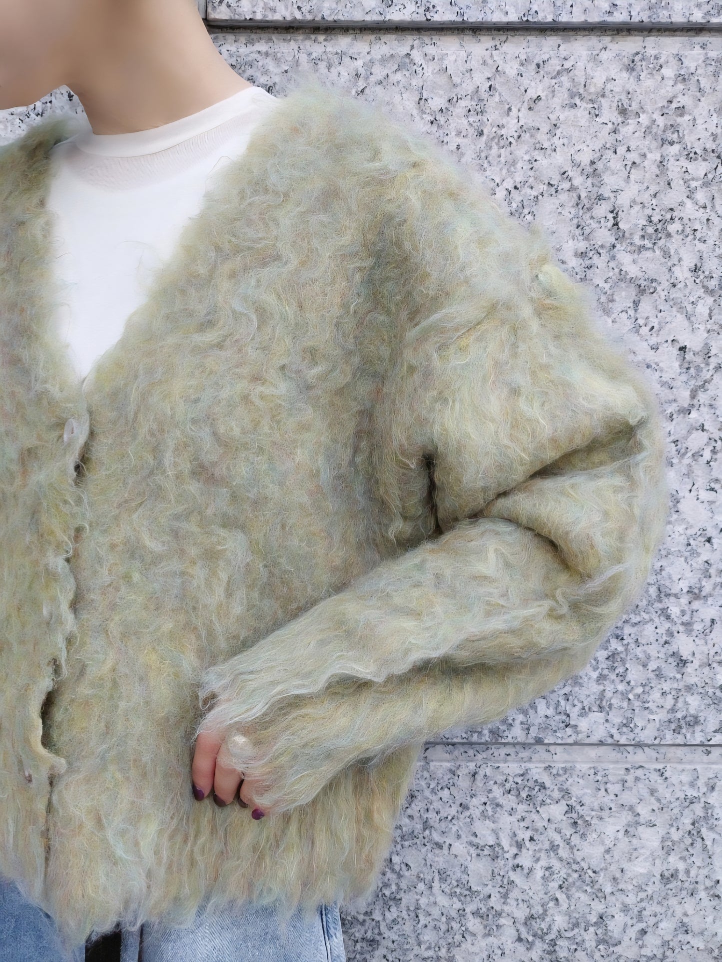 PASSIONE　ふわふわシャギールーズカーディガン