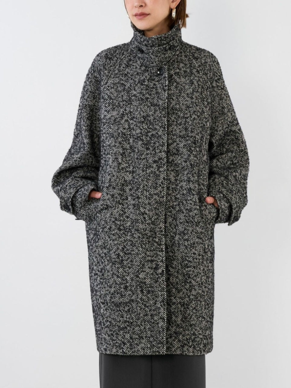 MICA&DEAL ステンカラーヘリンボーンウールコート – TORAYA ONLINE STORE