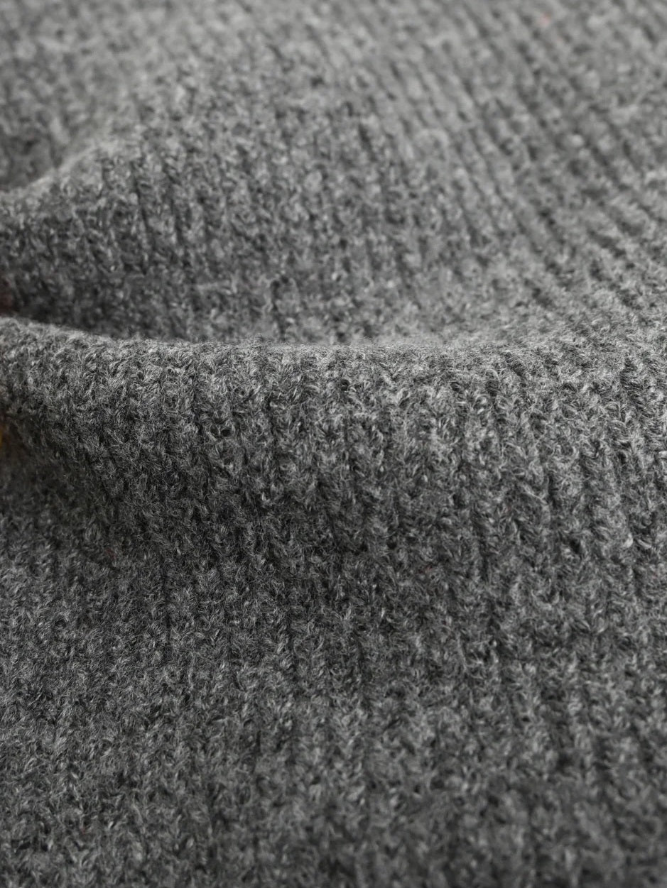 trois　畦編みフーディマフラー