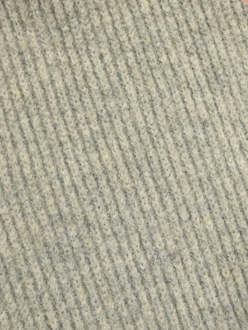 trois　畦編みフーディマフラー