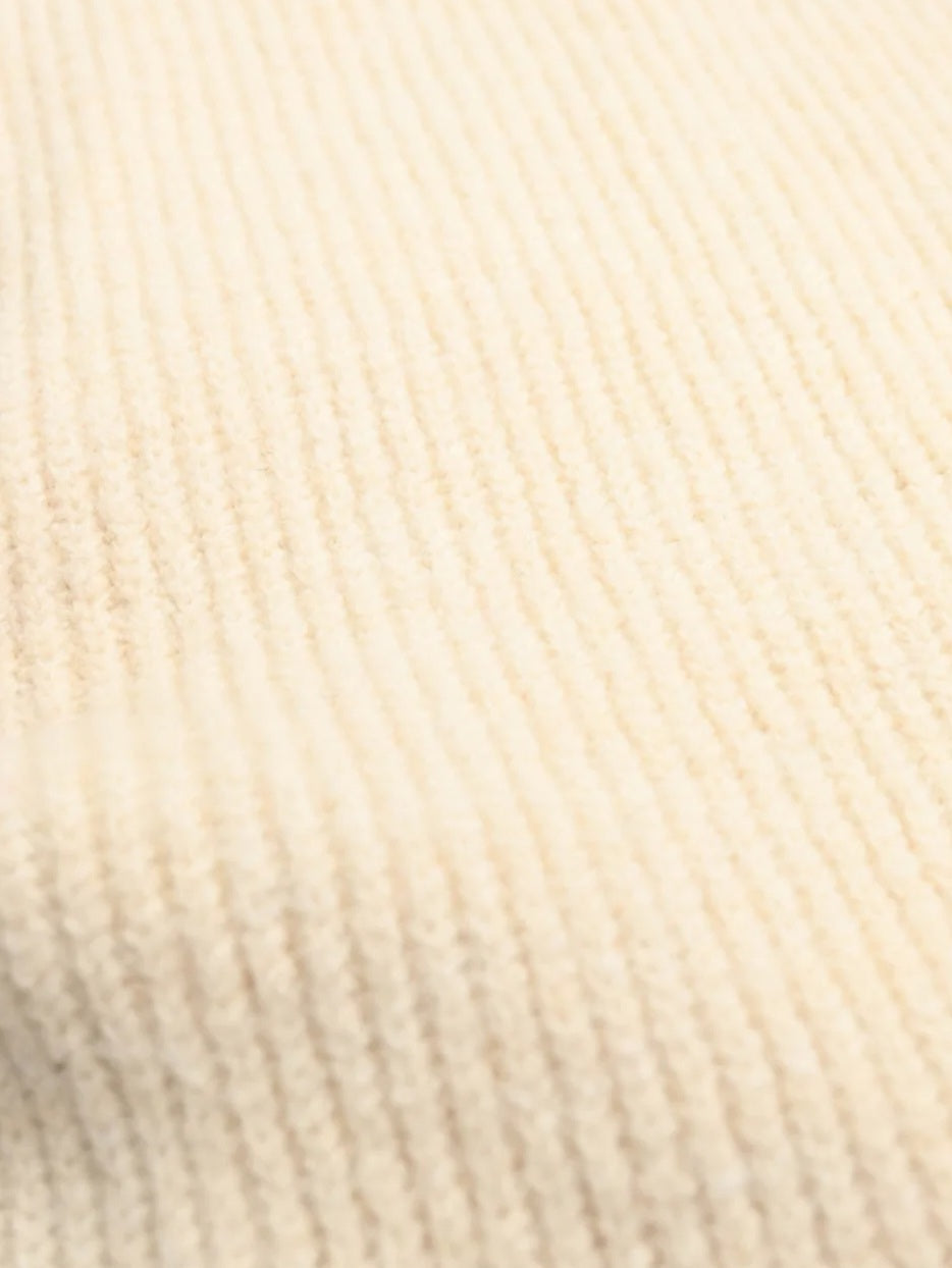 trois　畦編みフーディマフラー