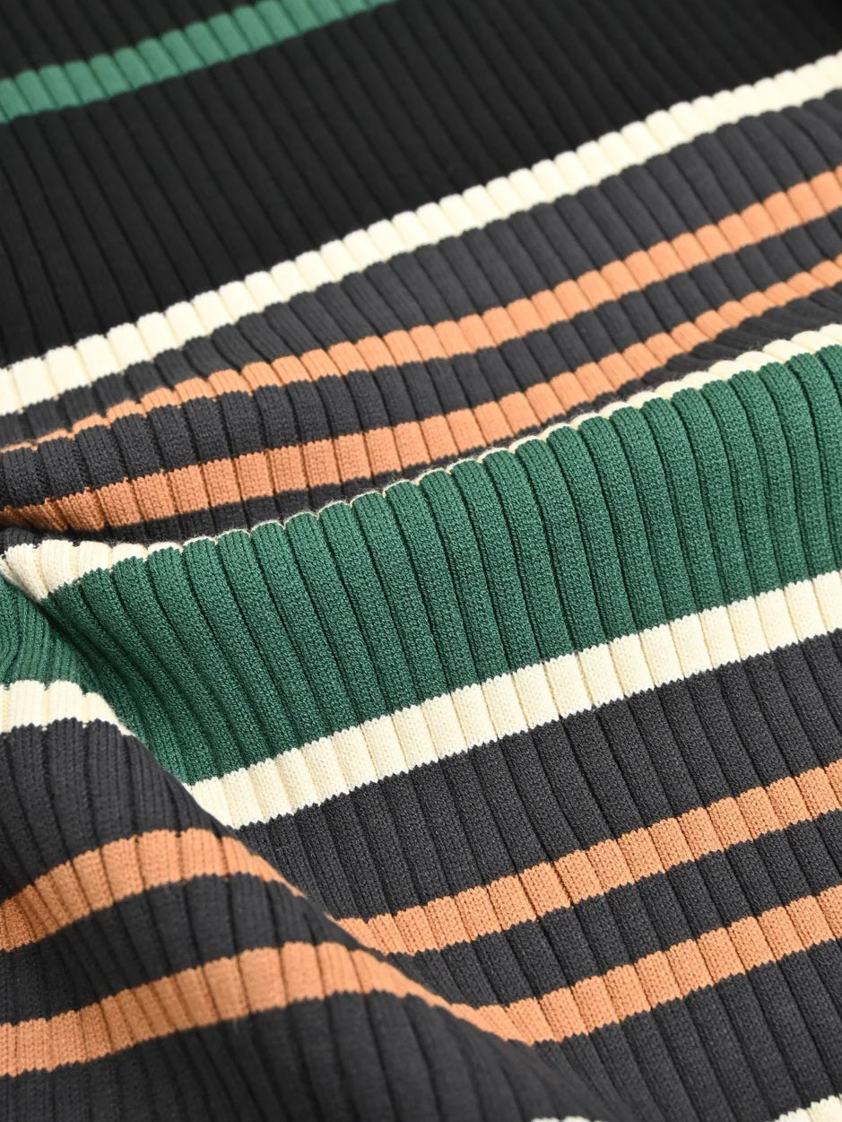 trois　ソフトテレコリブハイネックニット