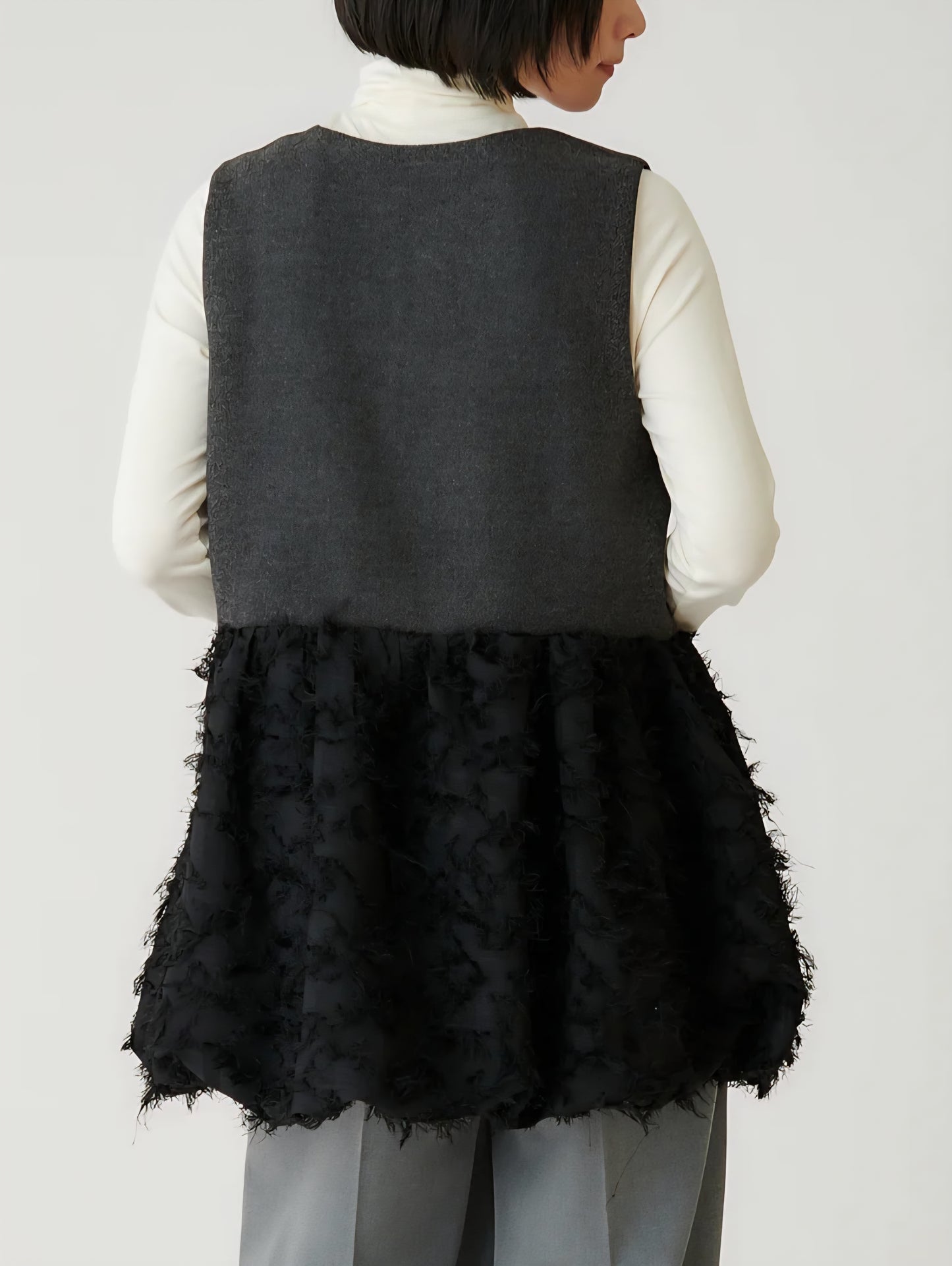 BRAHMIN　ツイード×カットジャガードバルーンジレ