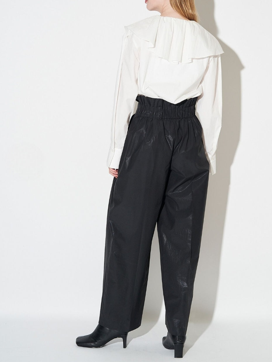 ELENDEEK　アシメラッフルカラーブラウス