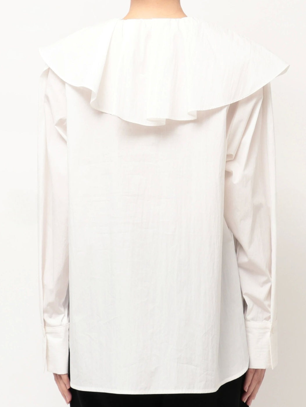 ELENDEEK　アシメラッフルカラーブラウス