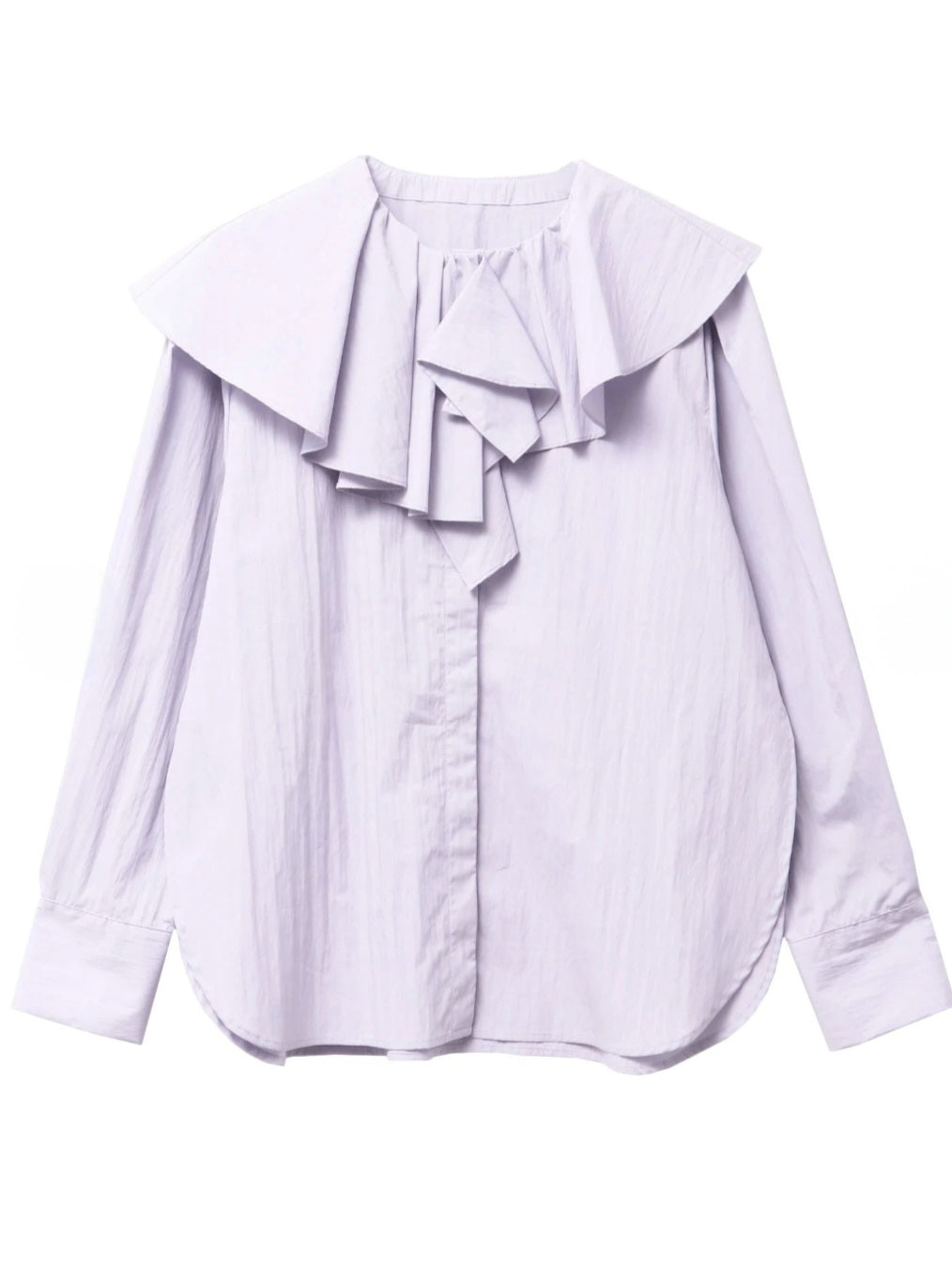 ELENDEEK　アシメラッフルカラーブラウス