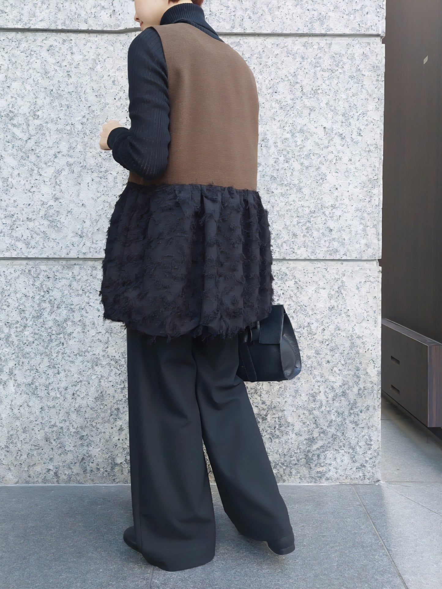 BRAHMIN　ツイード×カットジャガードバルーンジレ