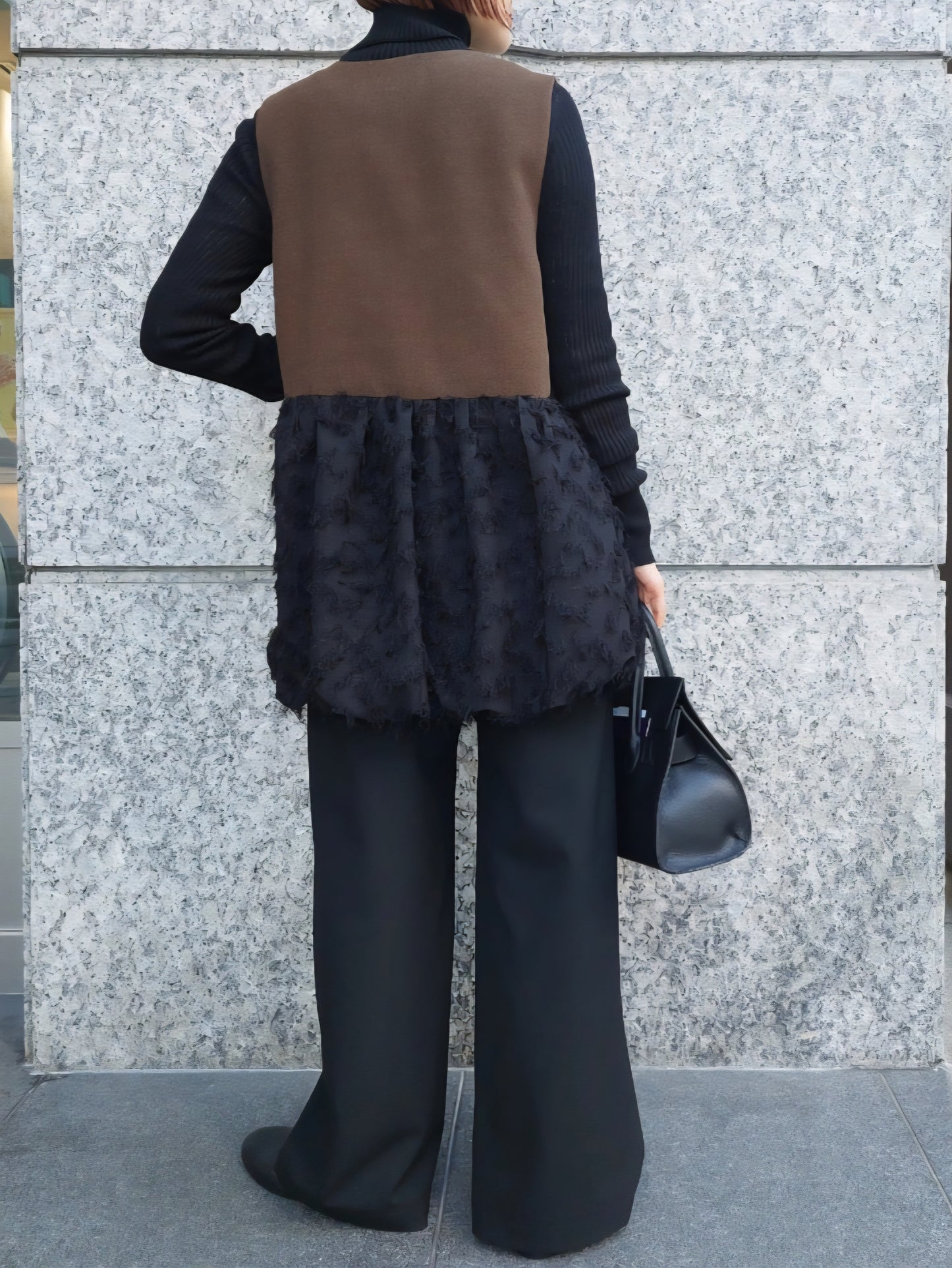 BRAHMIN　ツイード×カットジャガードバルーンジレ