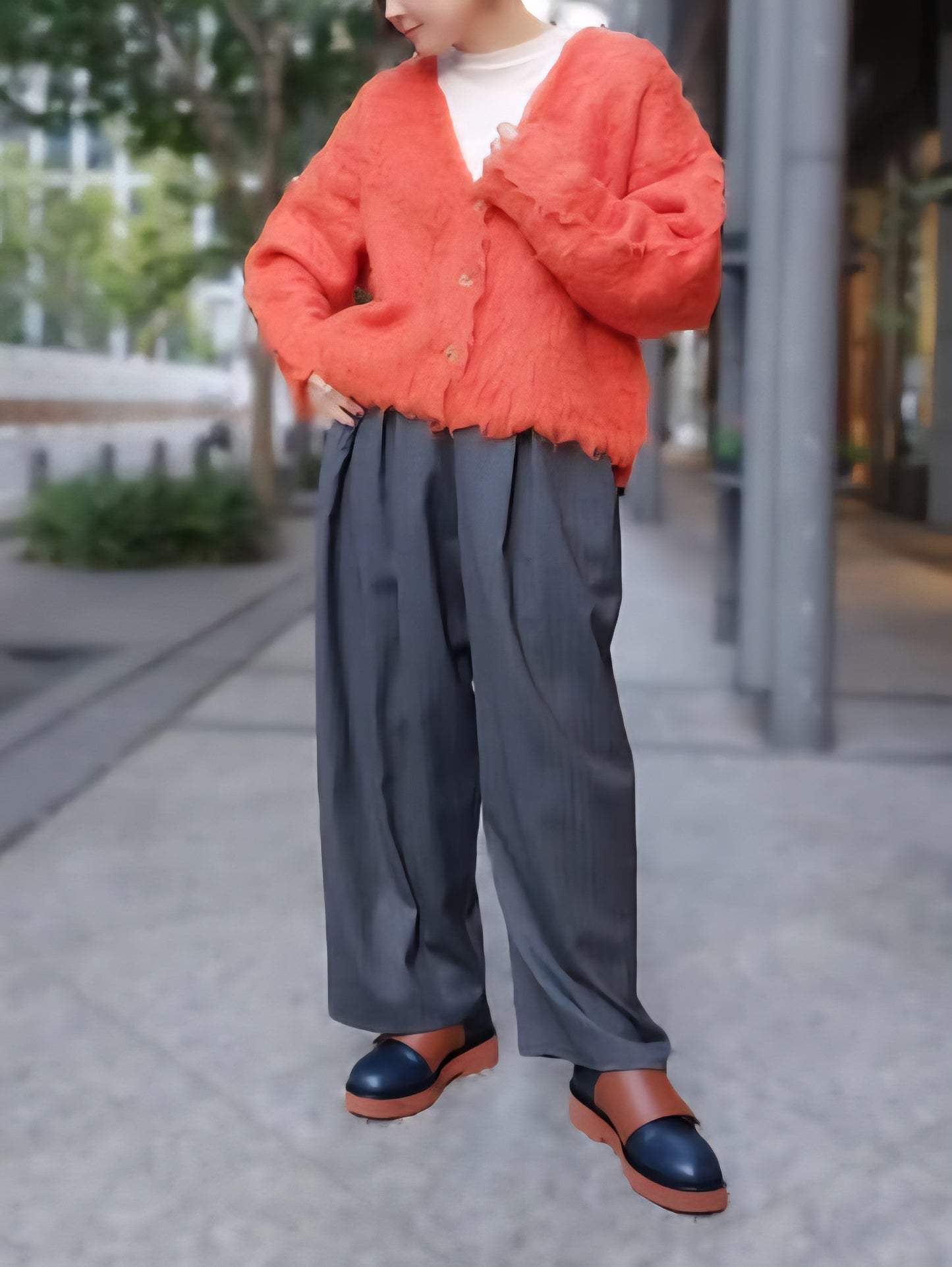 PASSIONE　ふわふわシャギールーズカーディガン