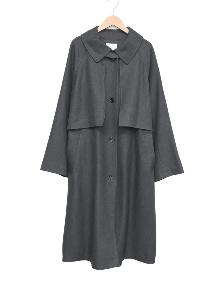 trois　ウールライクカルゼロングコート