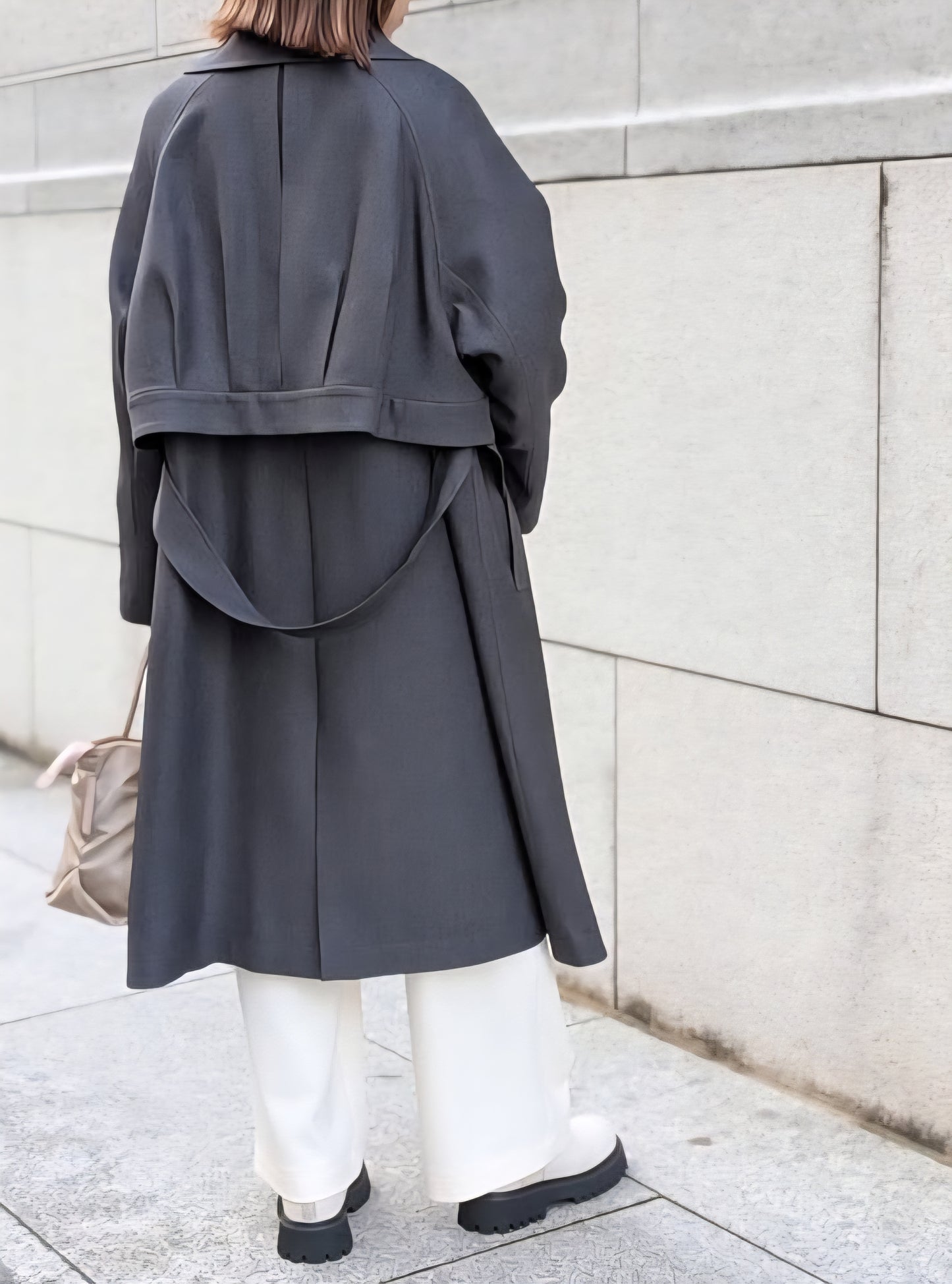 trois　ウールライクカルゼロングコート