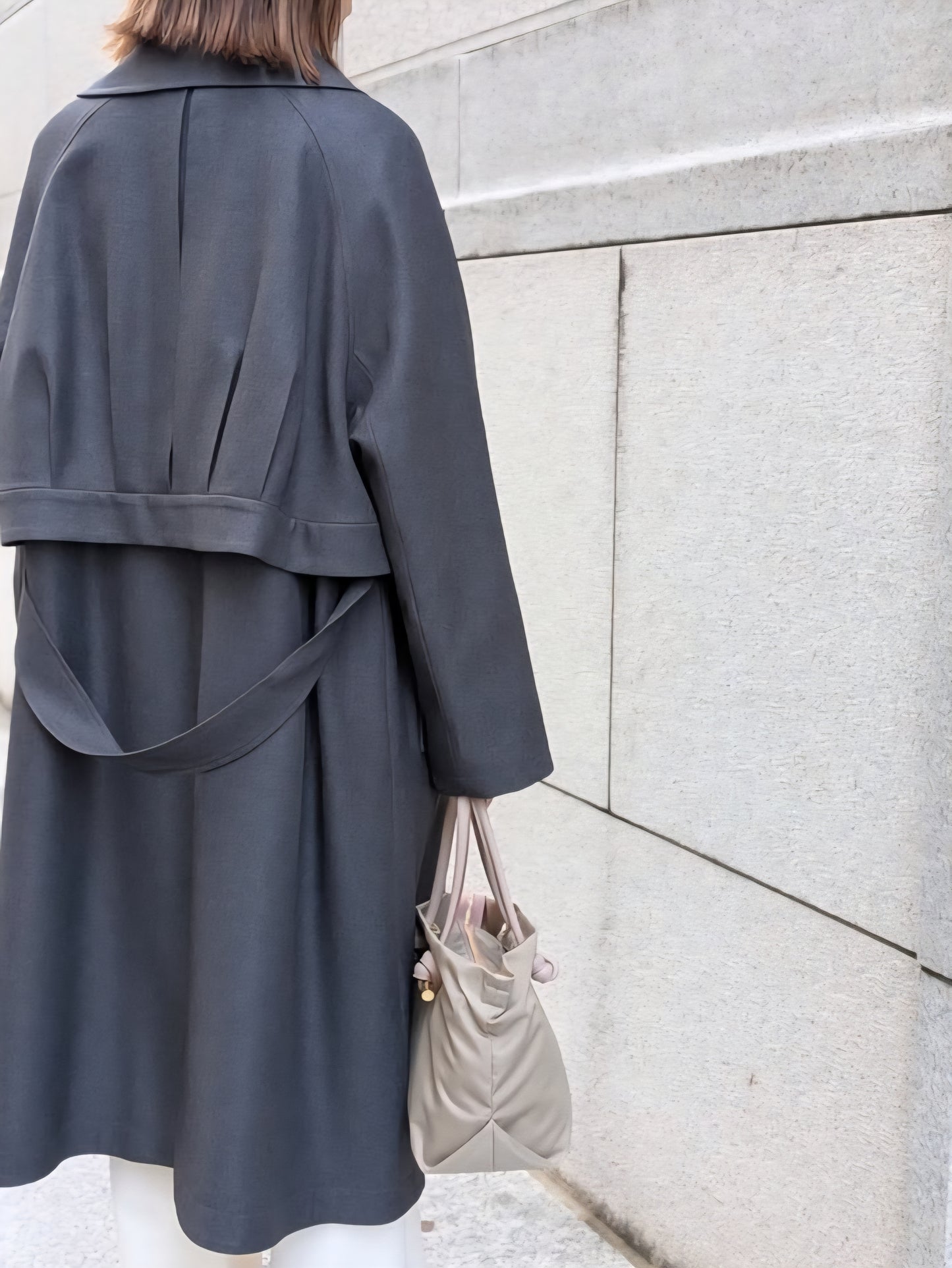 trois　ウールライクカルゼロングコート