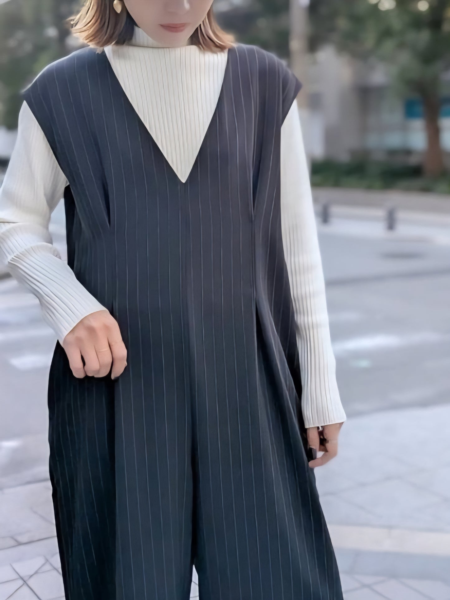 STELLA CIFFON　ウーリッシュツイル２WAYオールインワン